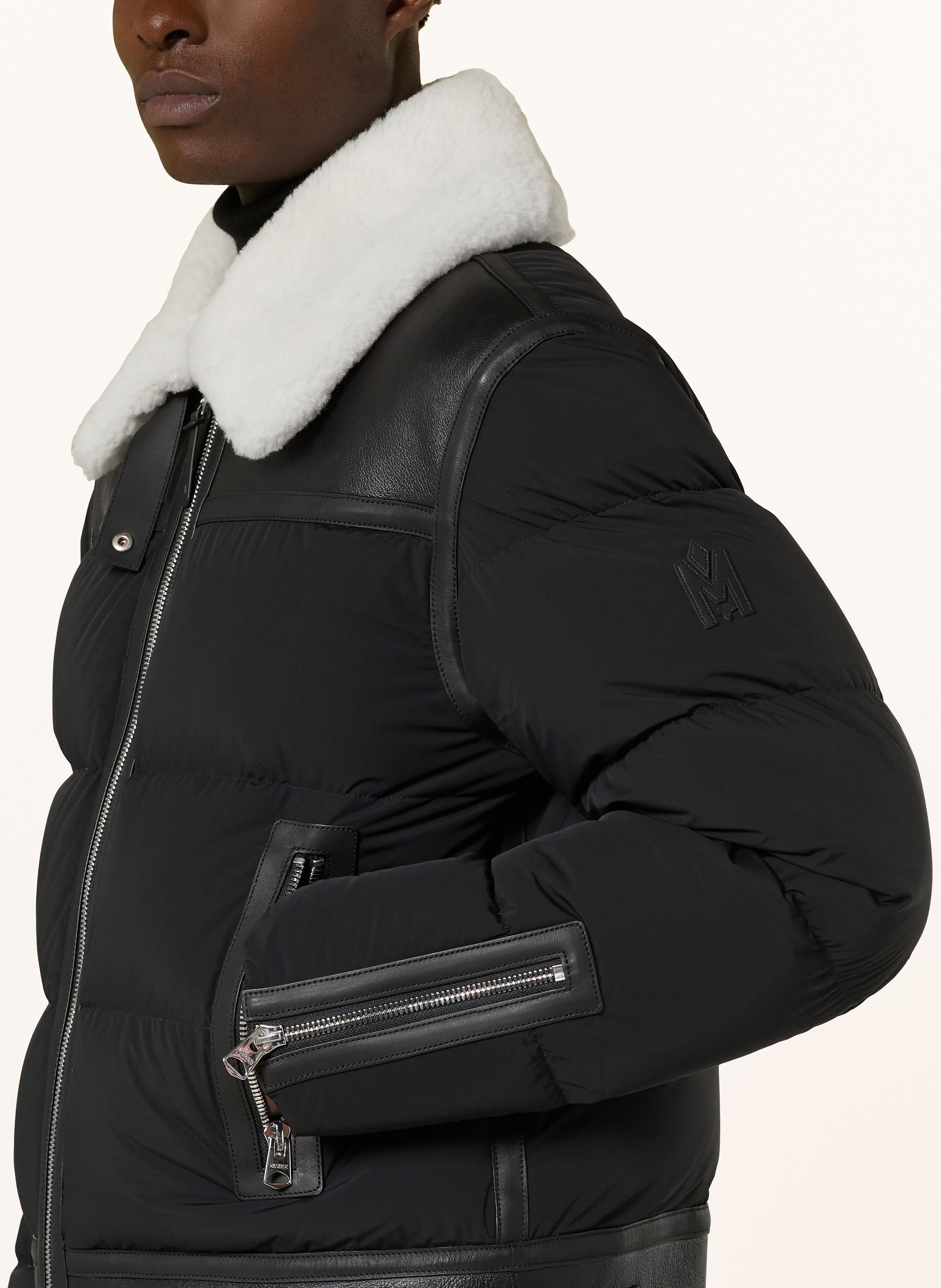 Thumbnail - Mackage Daunenjacke Robert Im Materialmix schwarz