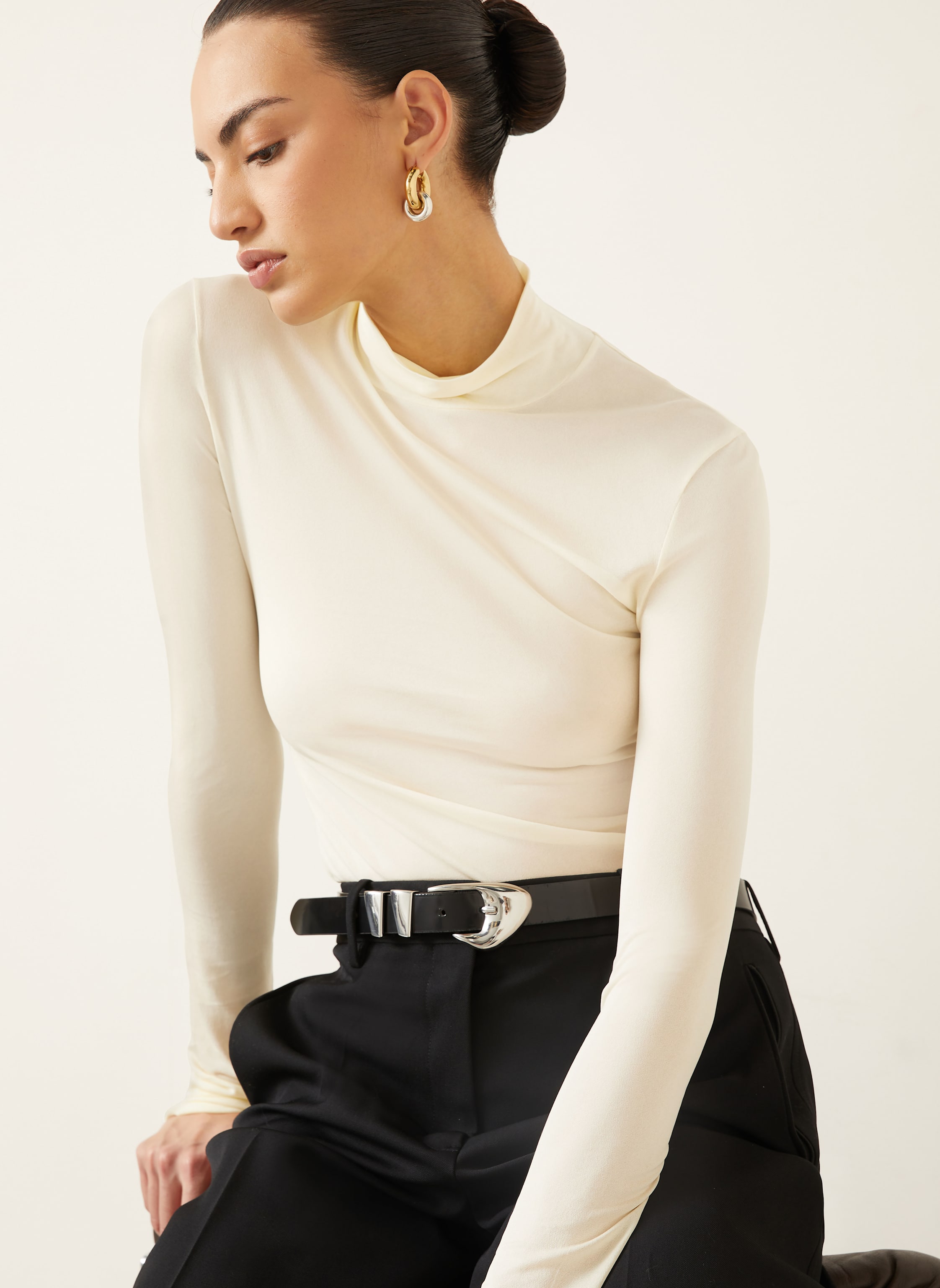 Thumbnail - Jil Sander Longsleeve weiss