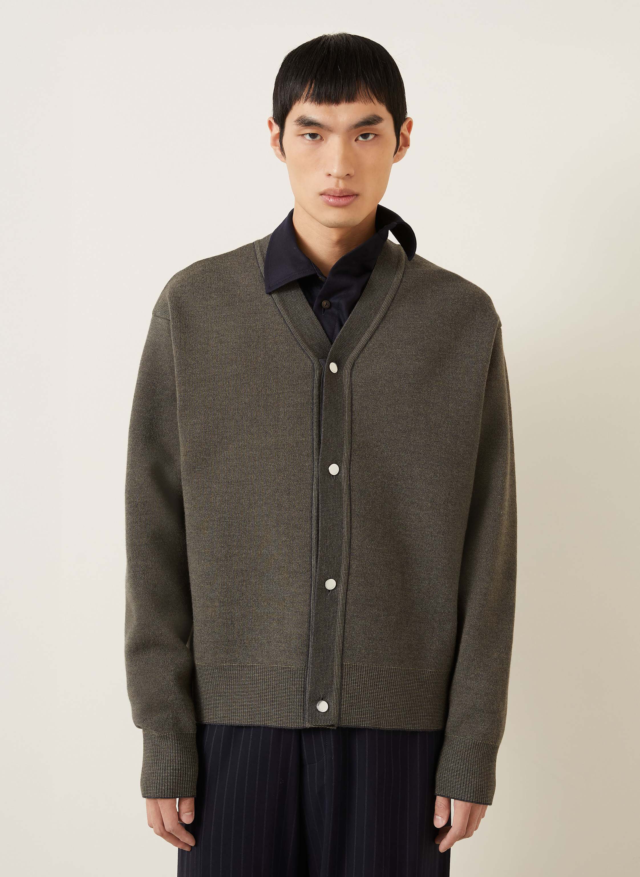 Thumbnail - Jacquemus Strickjacke Le Cardigan Doppio gruen