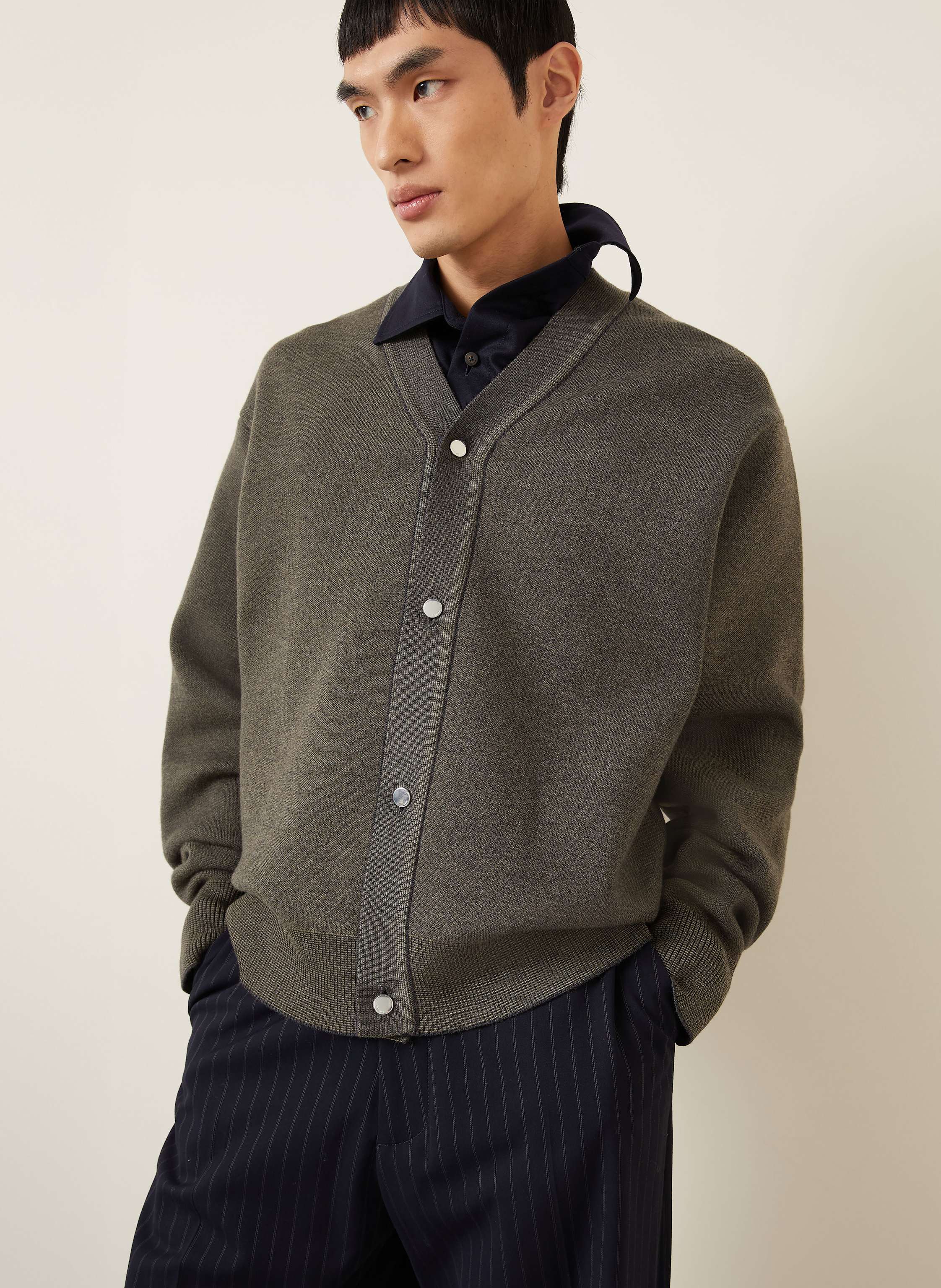 Thumbnail - Jacquemus Strickjacke Le Cardigan Doppio gruen
