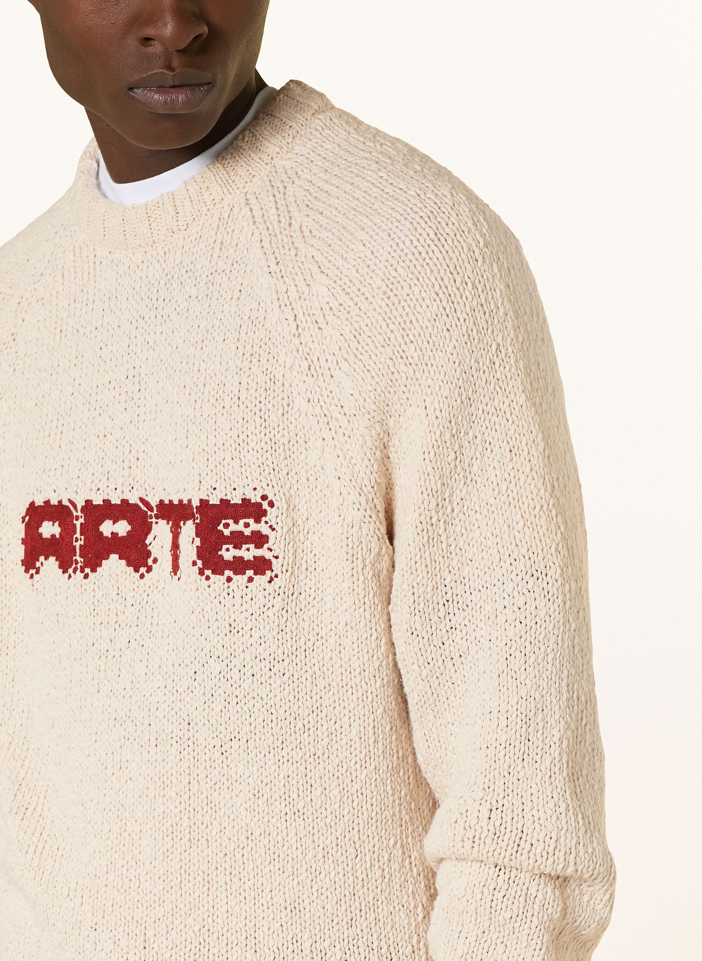 Thumbnail - Arte Antwerp Pullover Mit Leinen beige