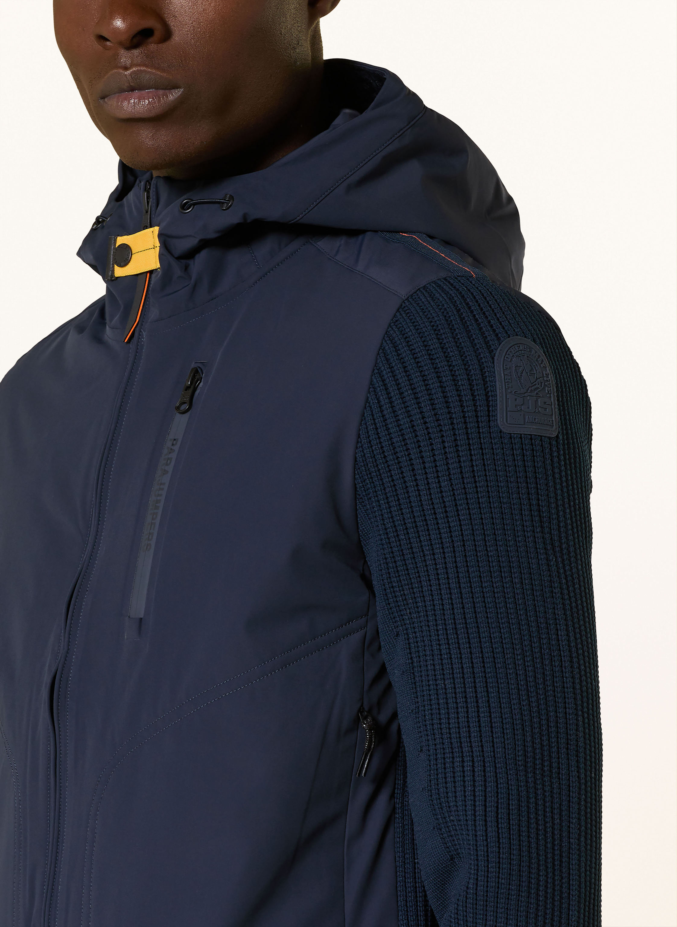 Thumbnail - Parajumpers Jacke Willard Im Materialmix blau