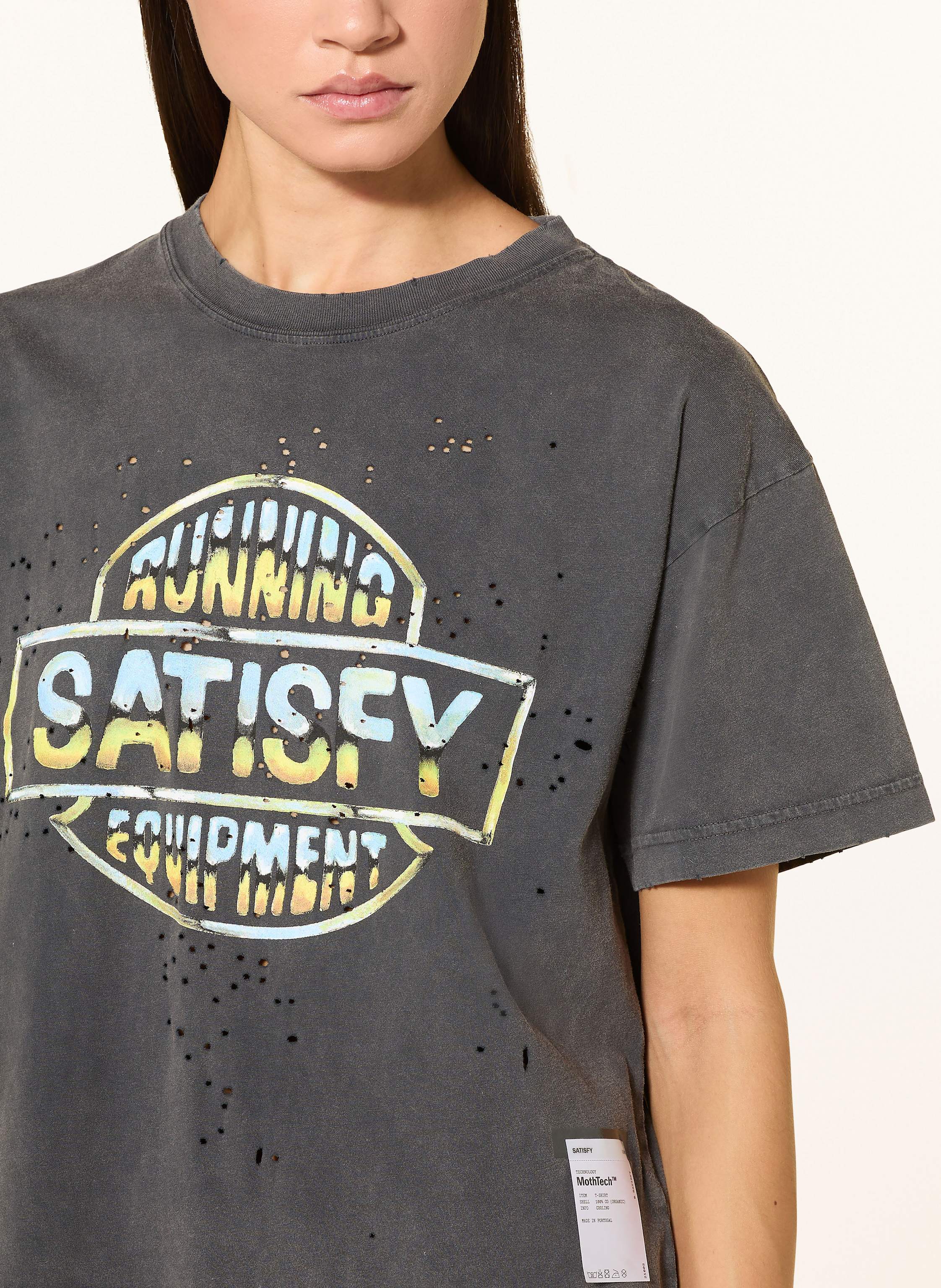 Thumbnail - Satisfy Laufshirt Mothtech™ grau