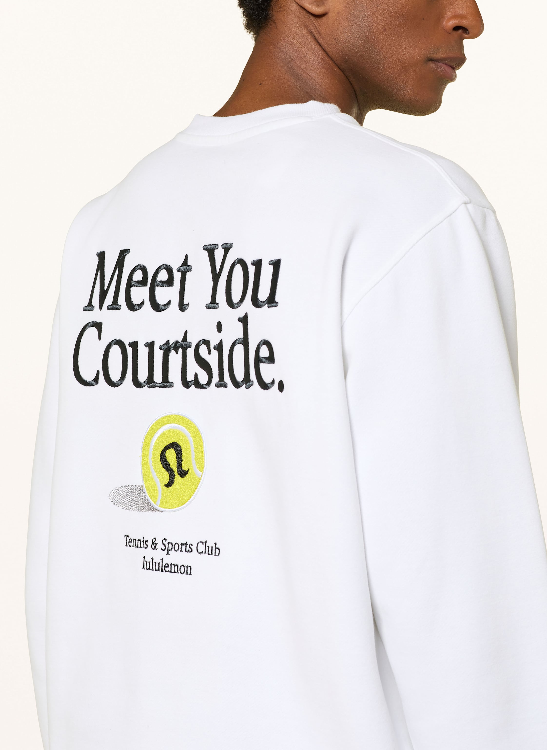 Thumbnail - Lululemon Sweatshirt Steady State Crew Graphic weiss