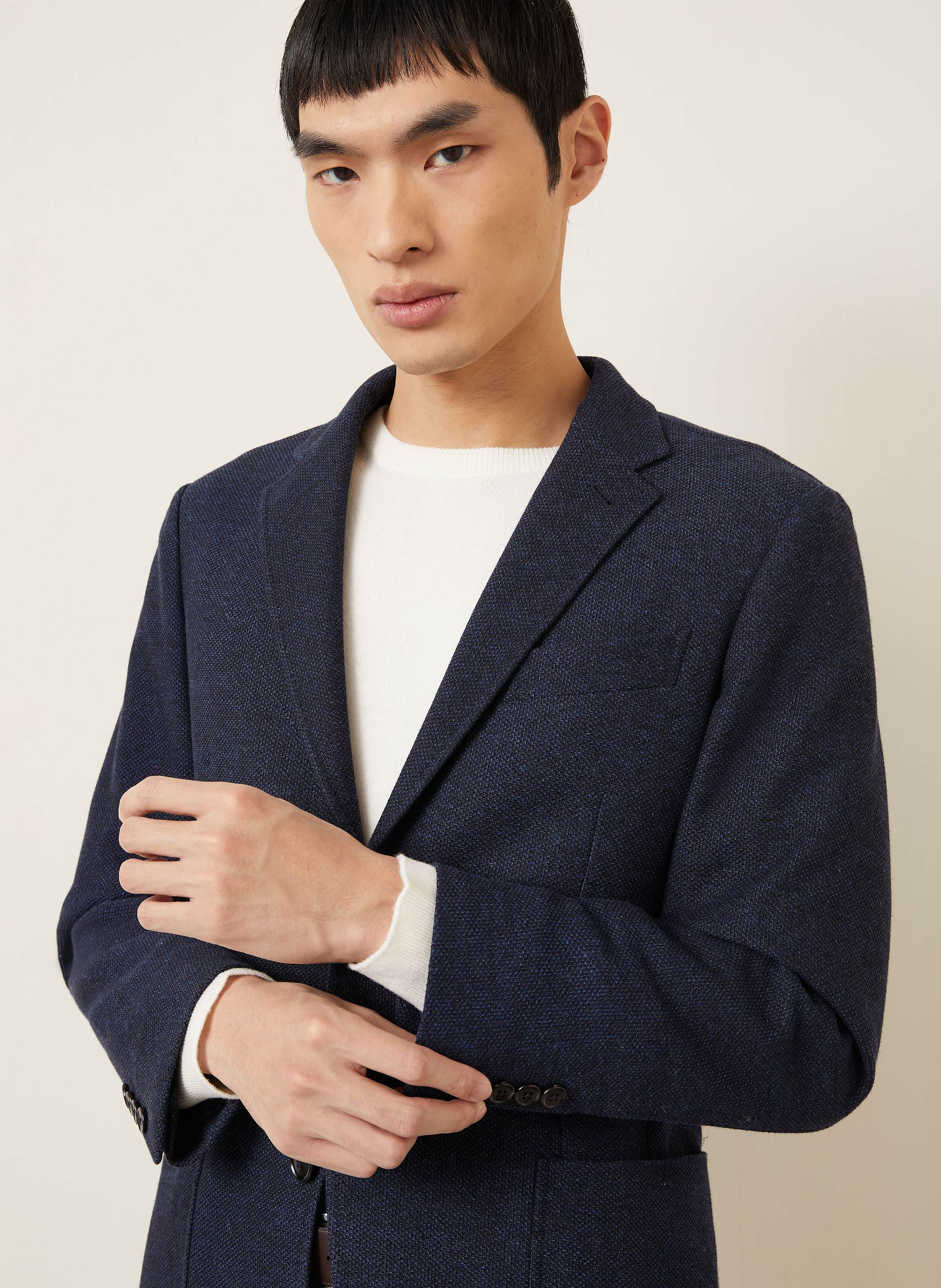 Thumbnail - Zegna Jerseysakko Regular Fit blau