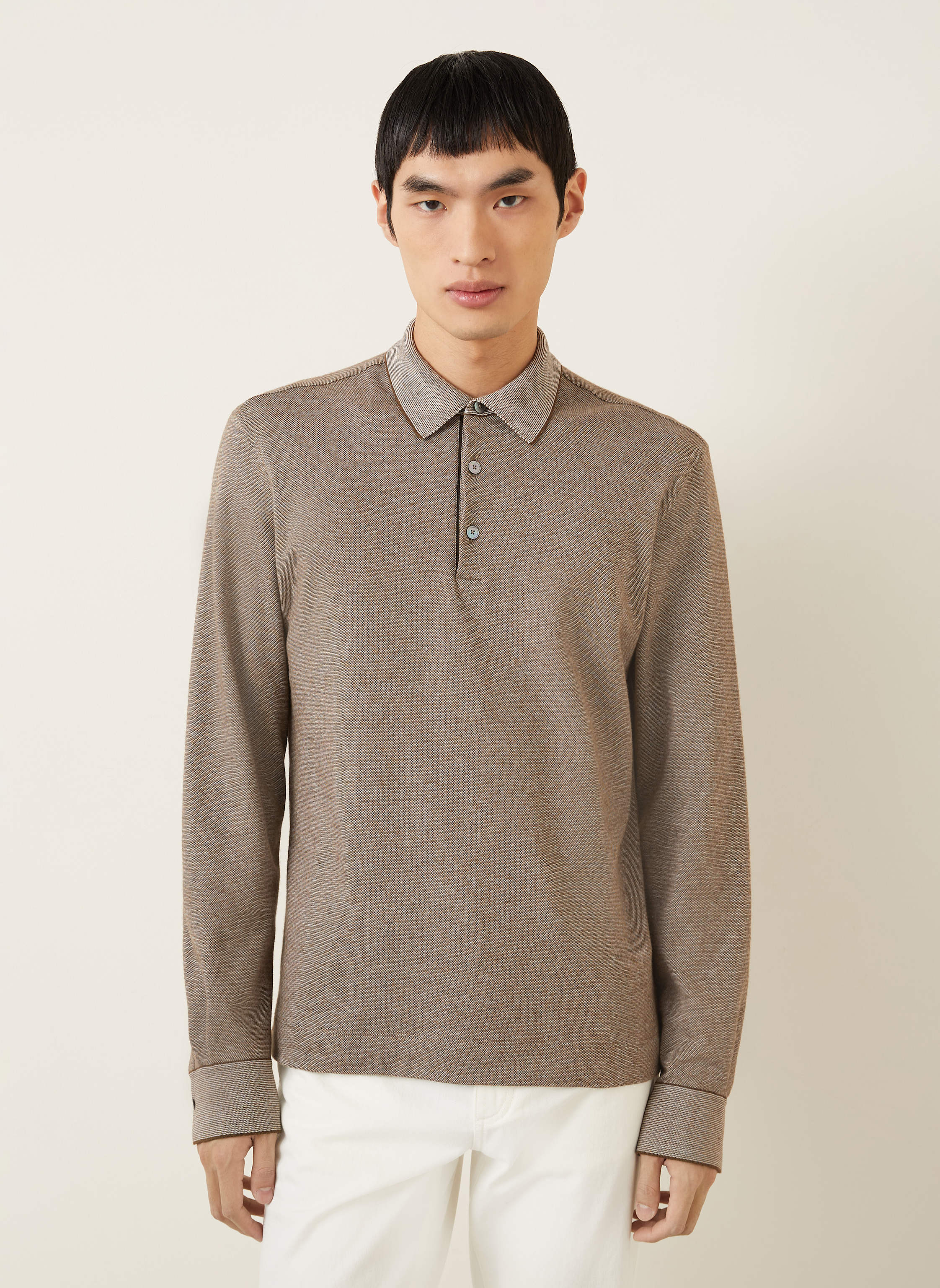 Thumbnail - Zegna Jersey-Poloshirt braun