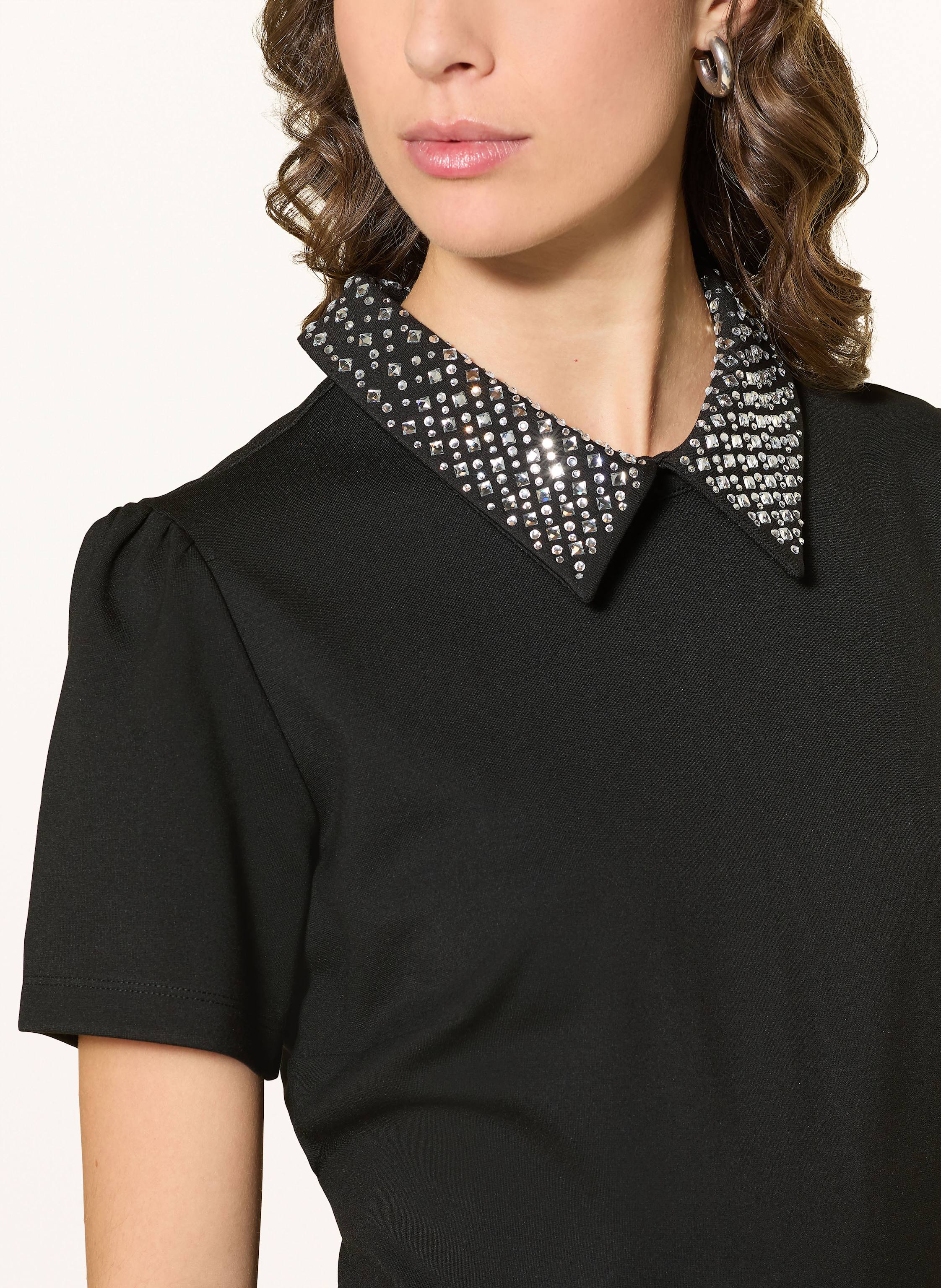 Thumbnail - Mrs & Hugs Jerseykleid Mit Schmucksteinen schwarz