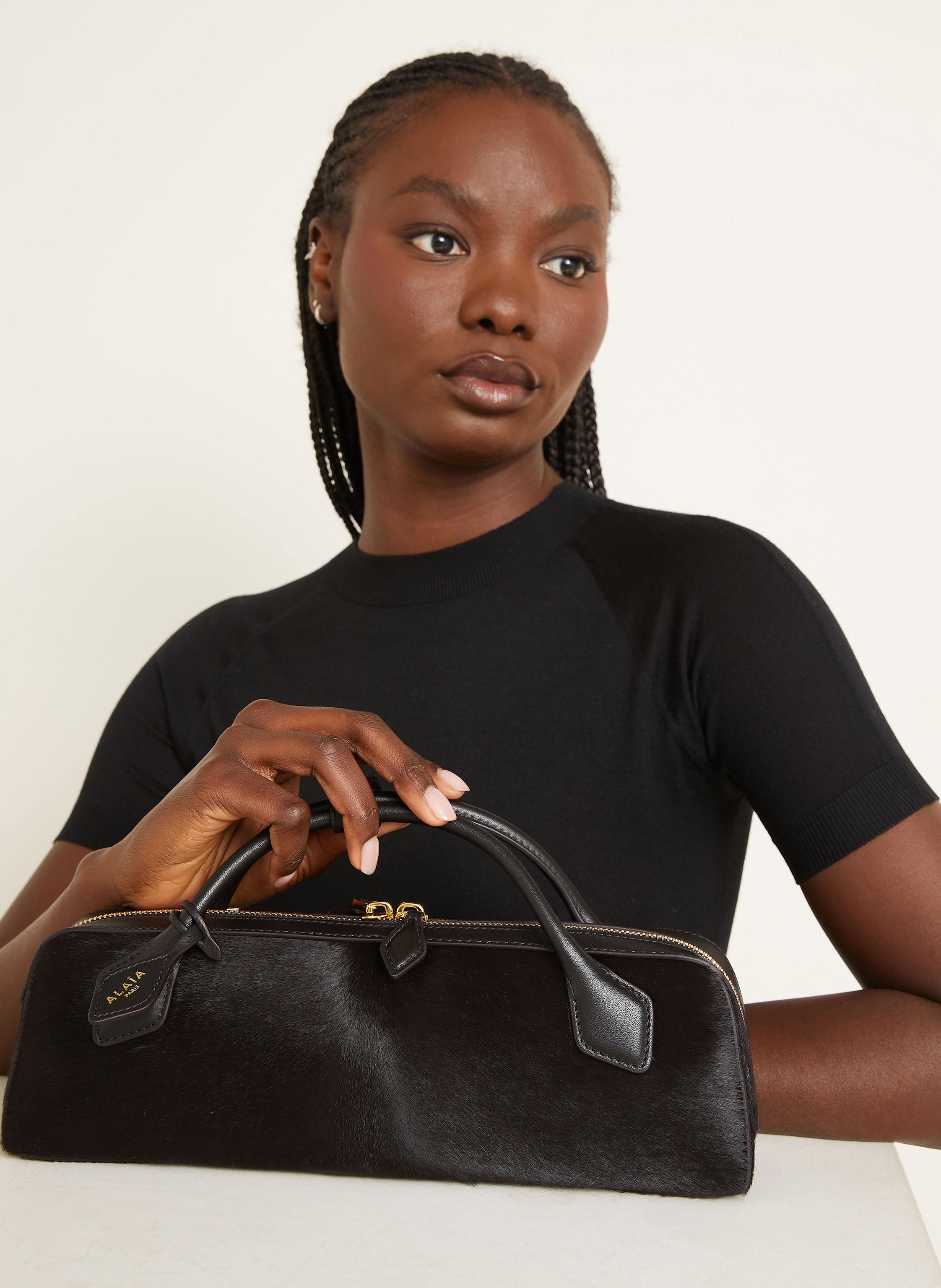 Thumbnail - Alaïa Clutch Le Teckel braun