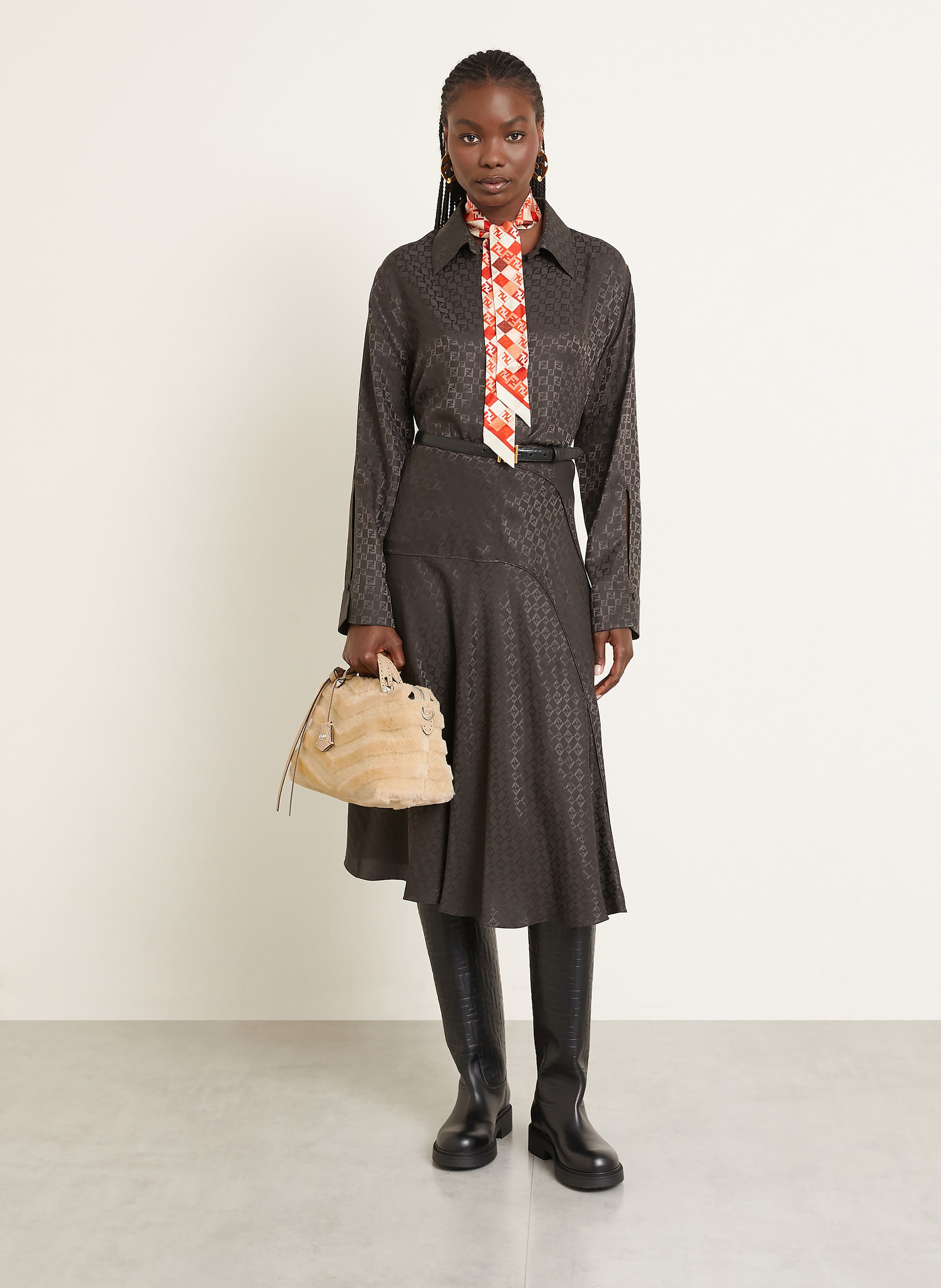 Thumbnail - Fendi Umhängetasche By The Way Soft Selleria Medium beige