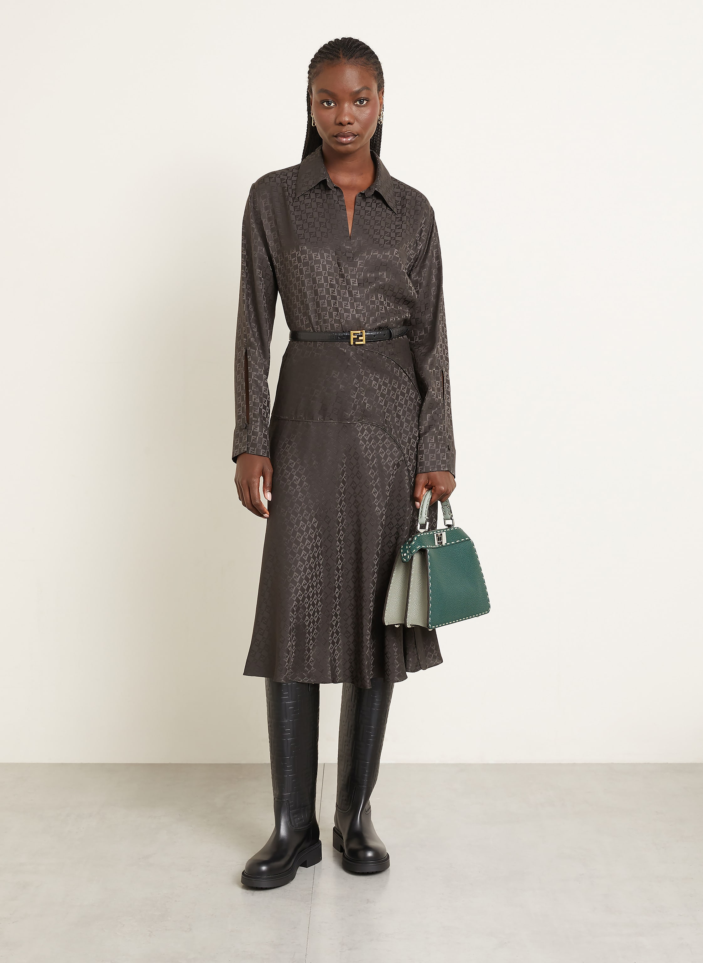 Thumbnail - Fendi Handtasche Peekaboo Iseeu gruen