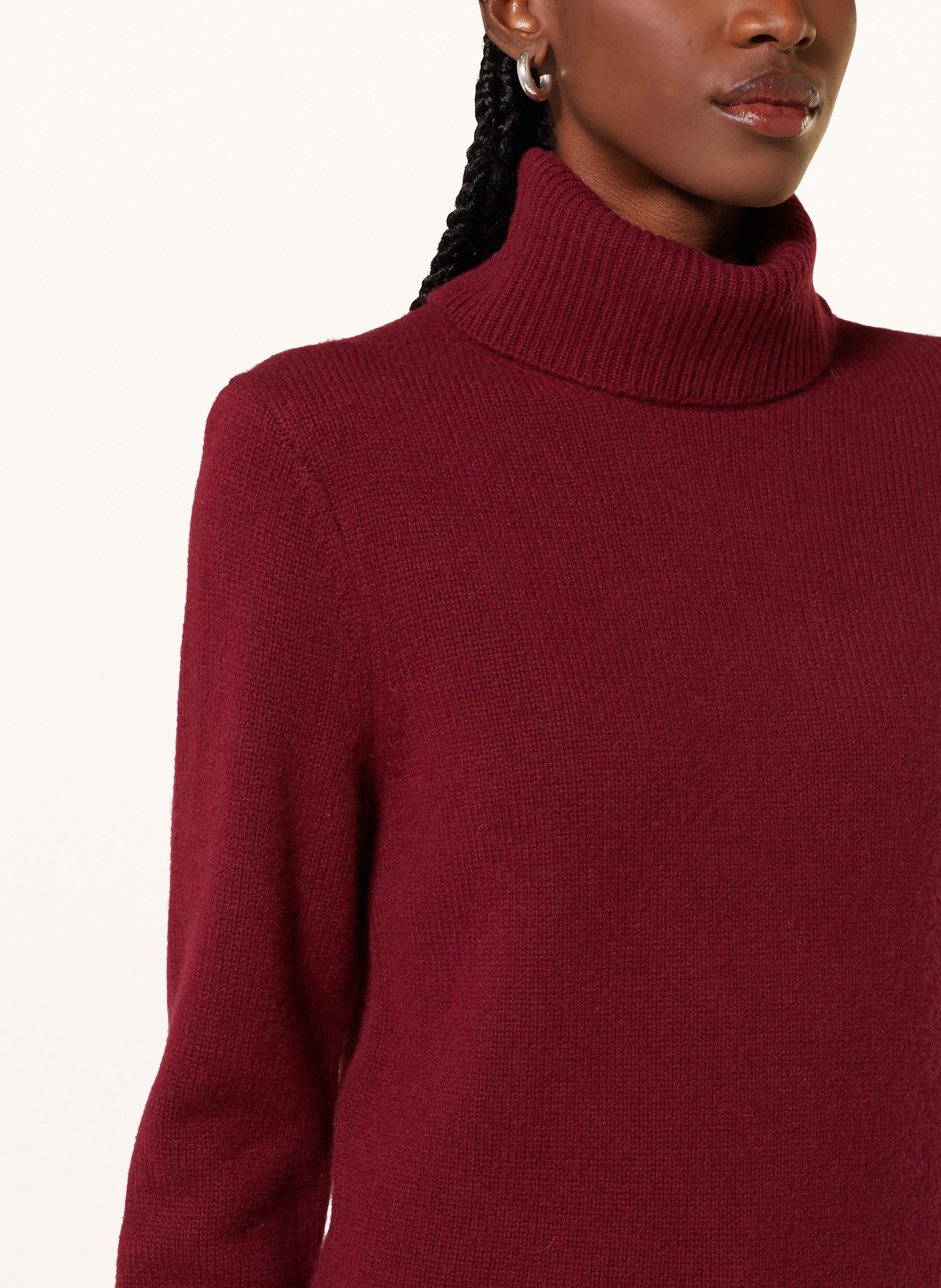 Thumbnail - Anine Bing Rollkragenpullover Idra Aus Merinowolle rot