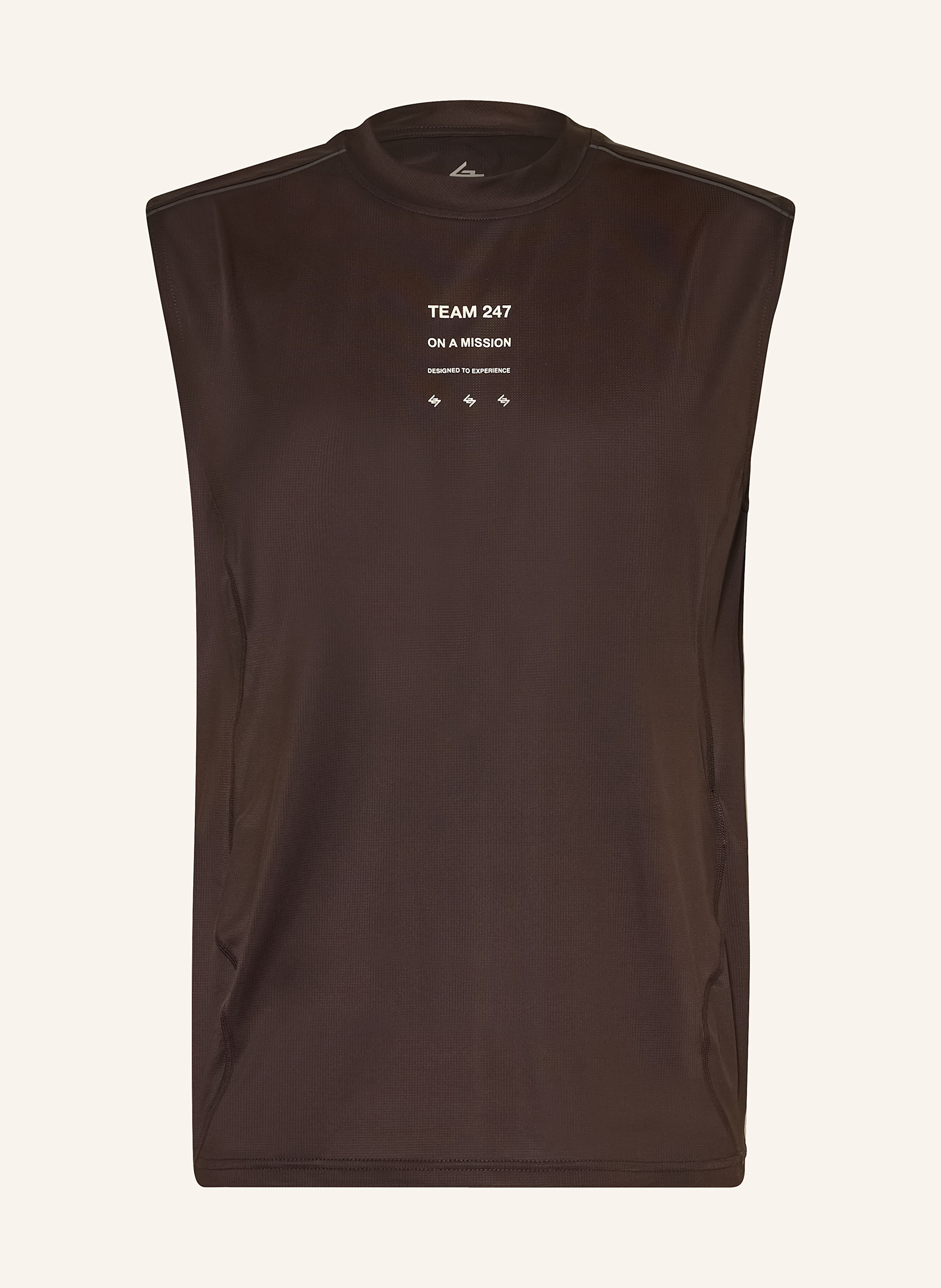 247 Represent Lauftop Trail Tank braun