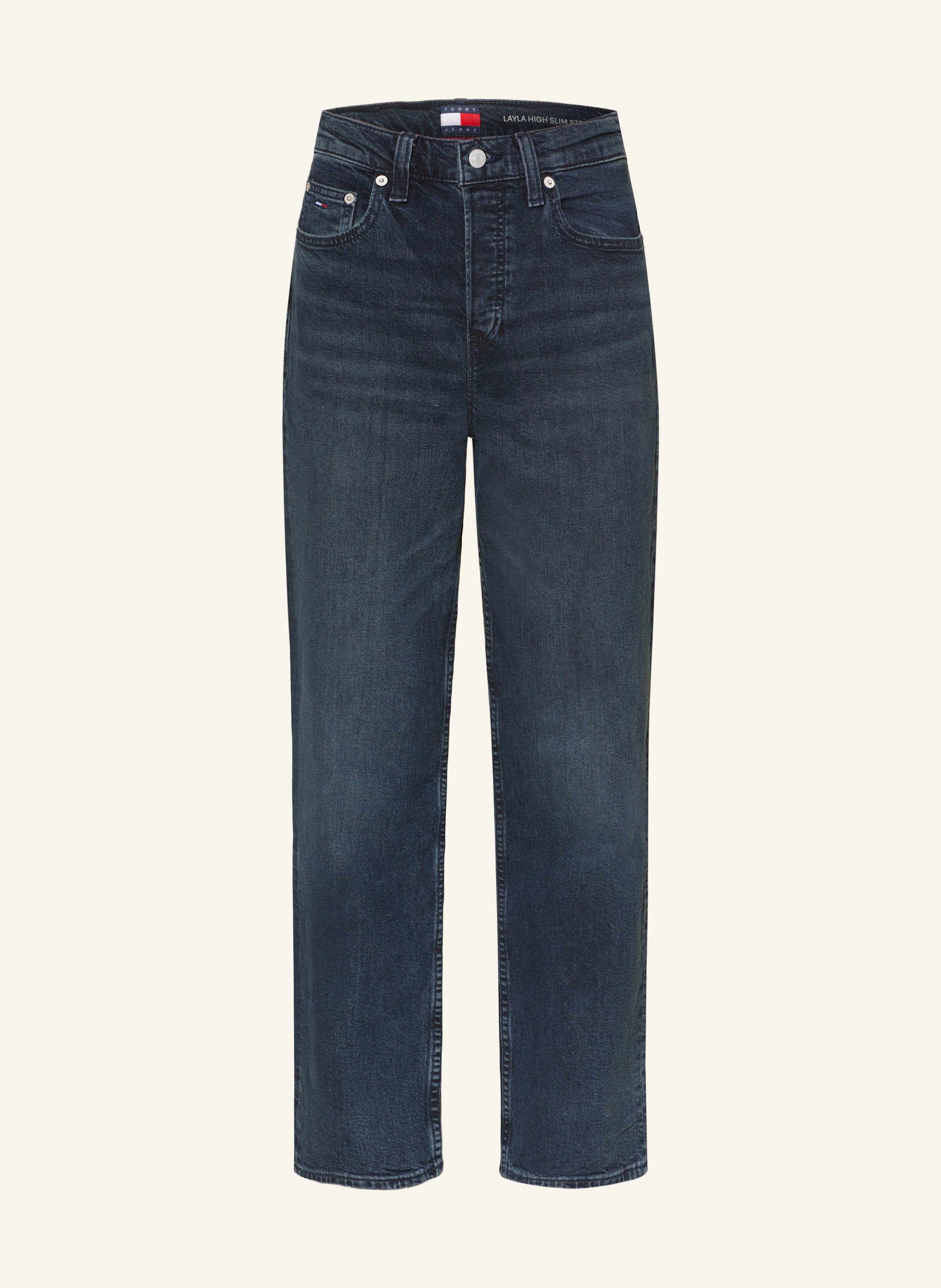 Tommy Jeans Straight Jeans Layla blau