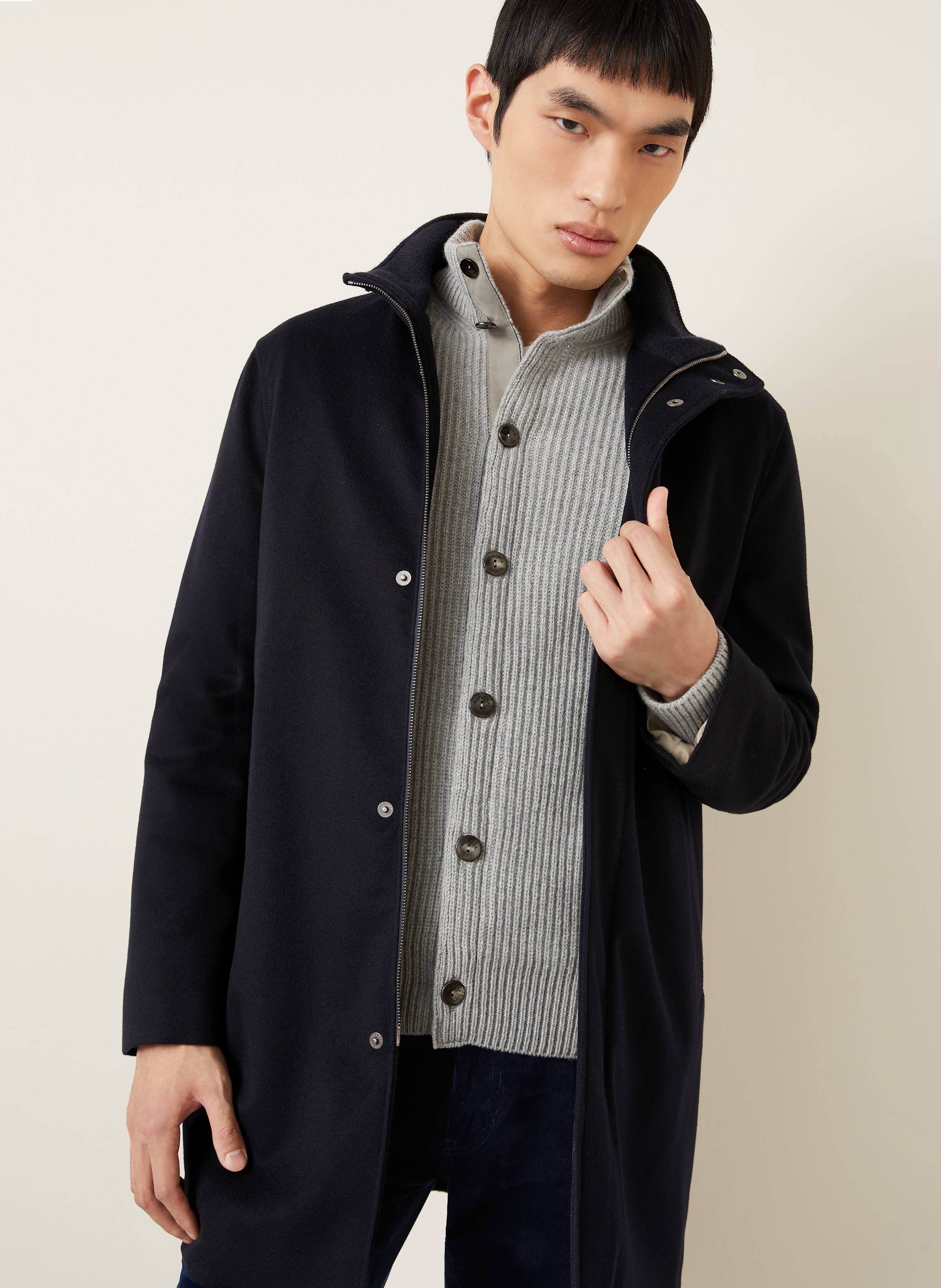 Thumbnail - Agnona Jacke Aus Cashmere blau