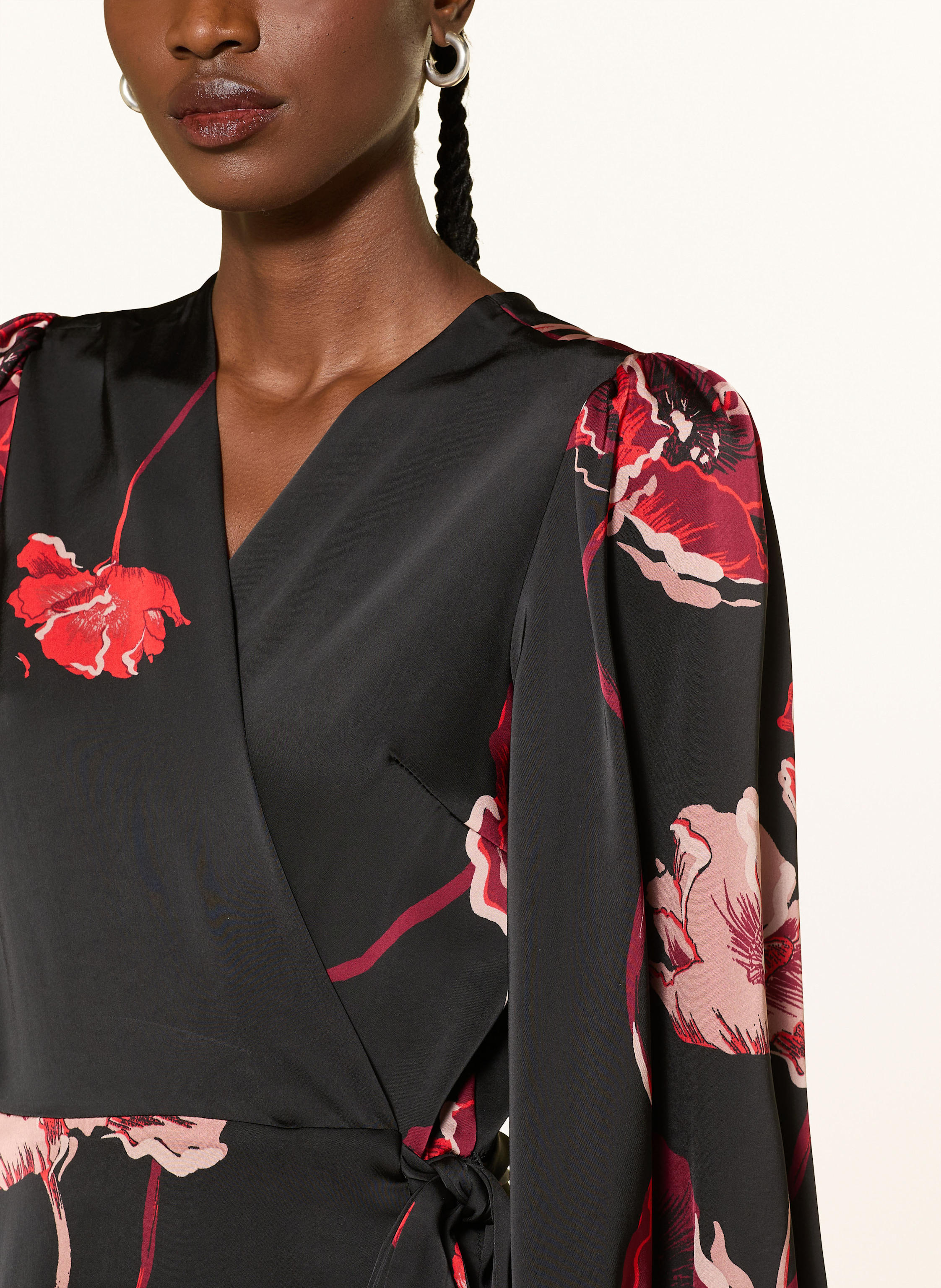 Thumbnail - Inwear Wickelkleid Dawniw Aus Satin schwarz