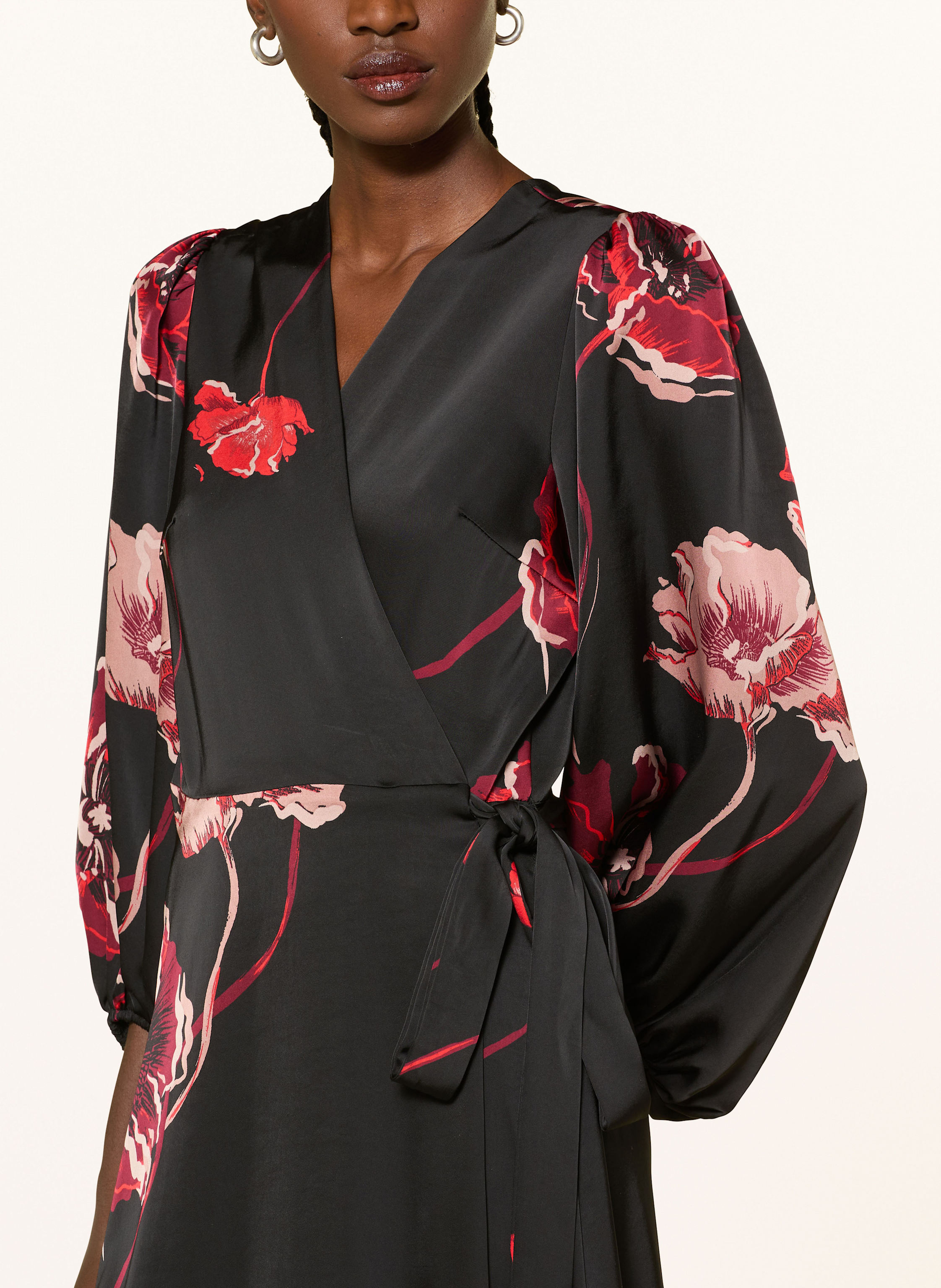 Thumbnail - Inwear Wickelkleid Dawniw Aus Satin schwarz