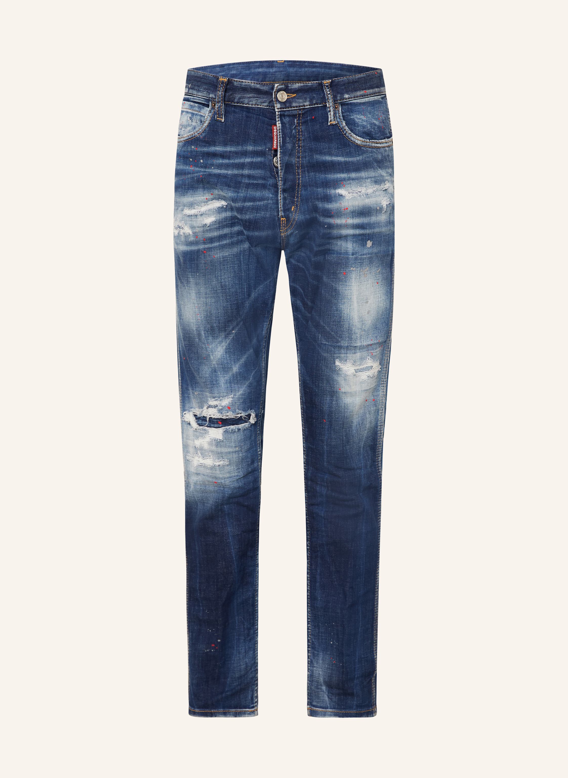dsquared2 Destroyed-Jeans Cool Guy Mini Slim Fit blau