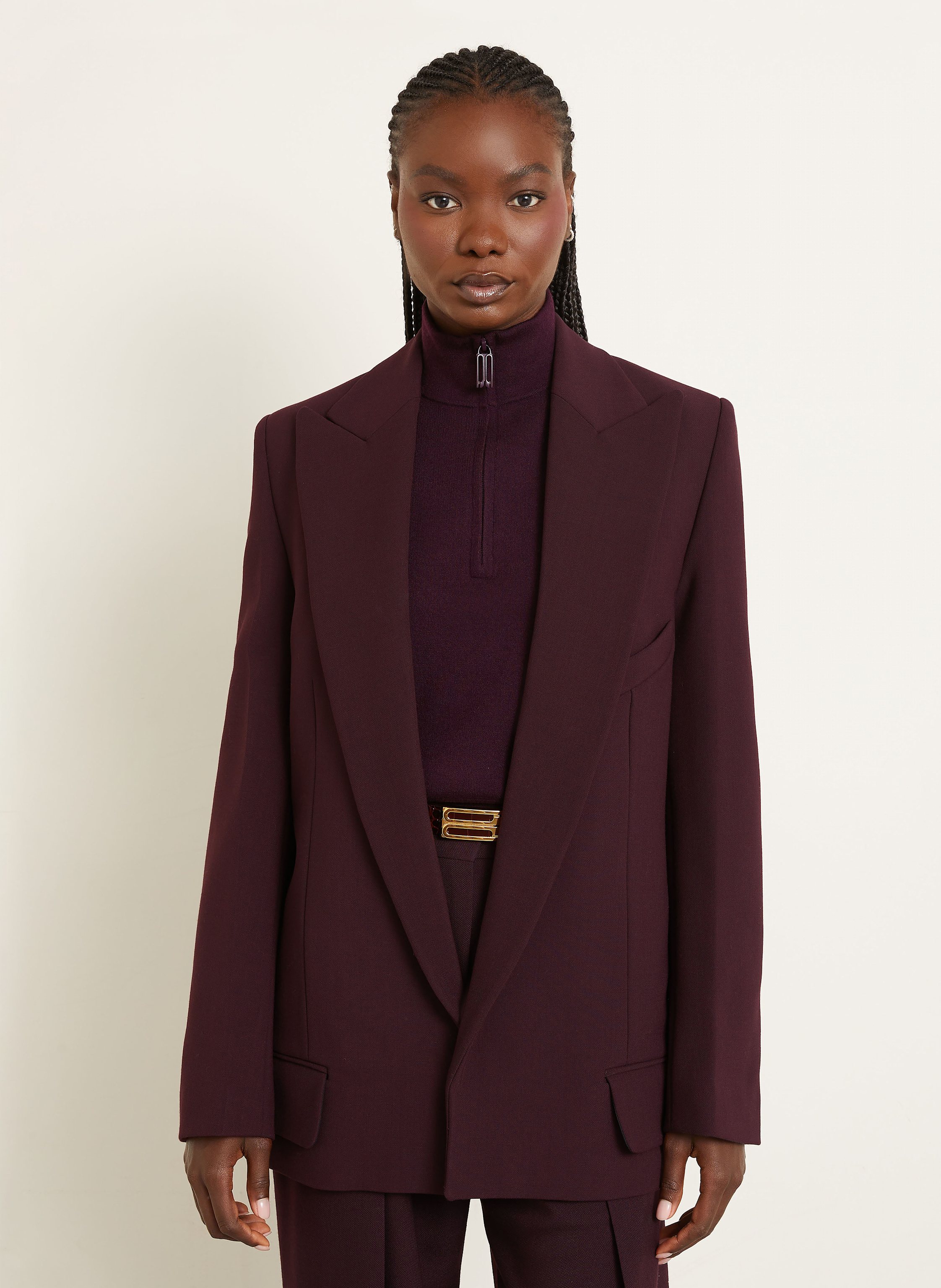 Thumbnail - Victoria Beckham Longblazer rot