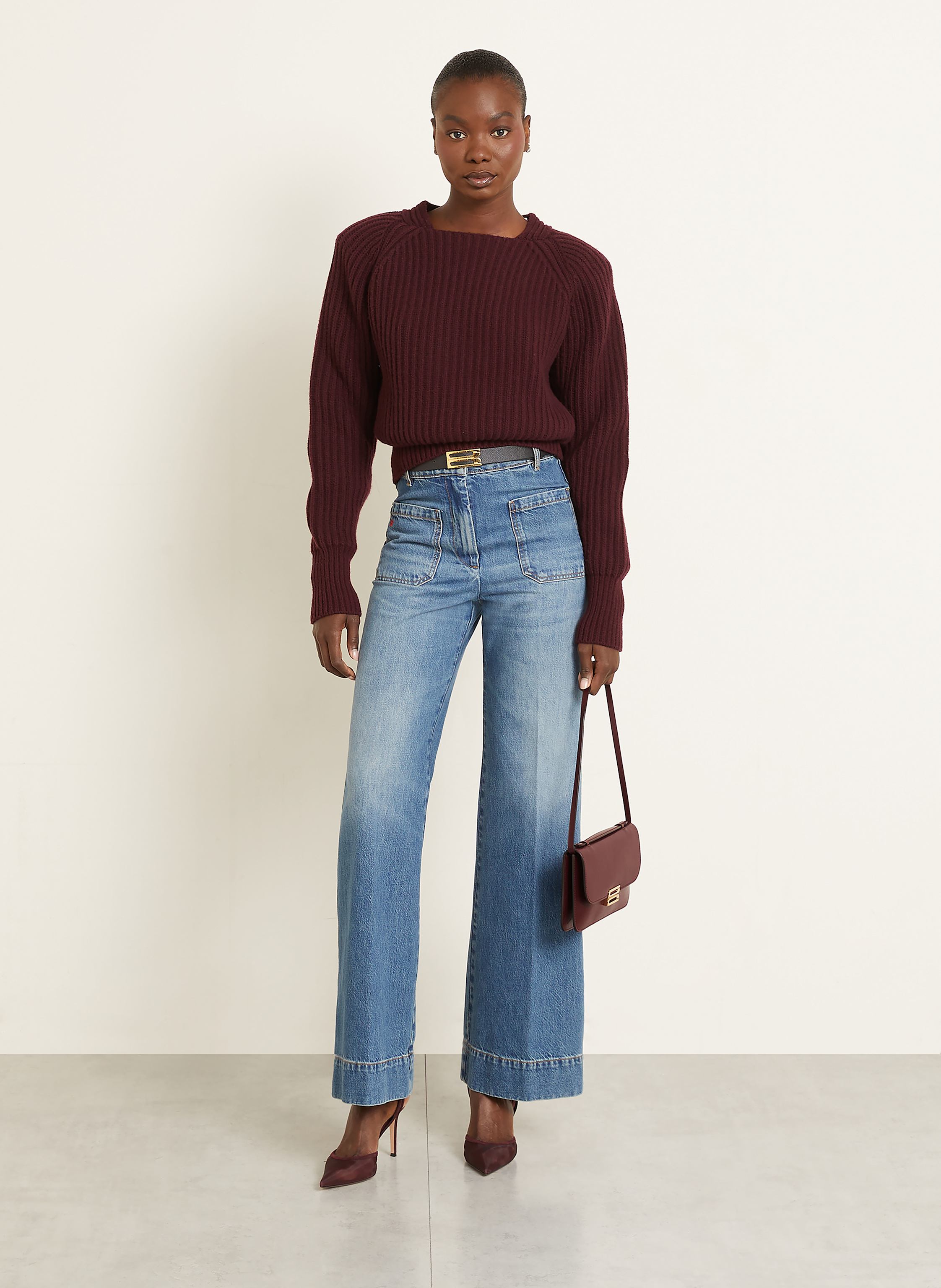 Thumbnail - Victoria Beckham Handtasche Dorian Medium rot