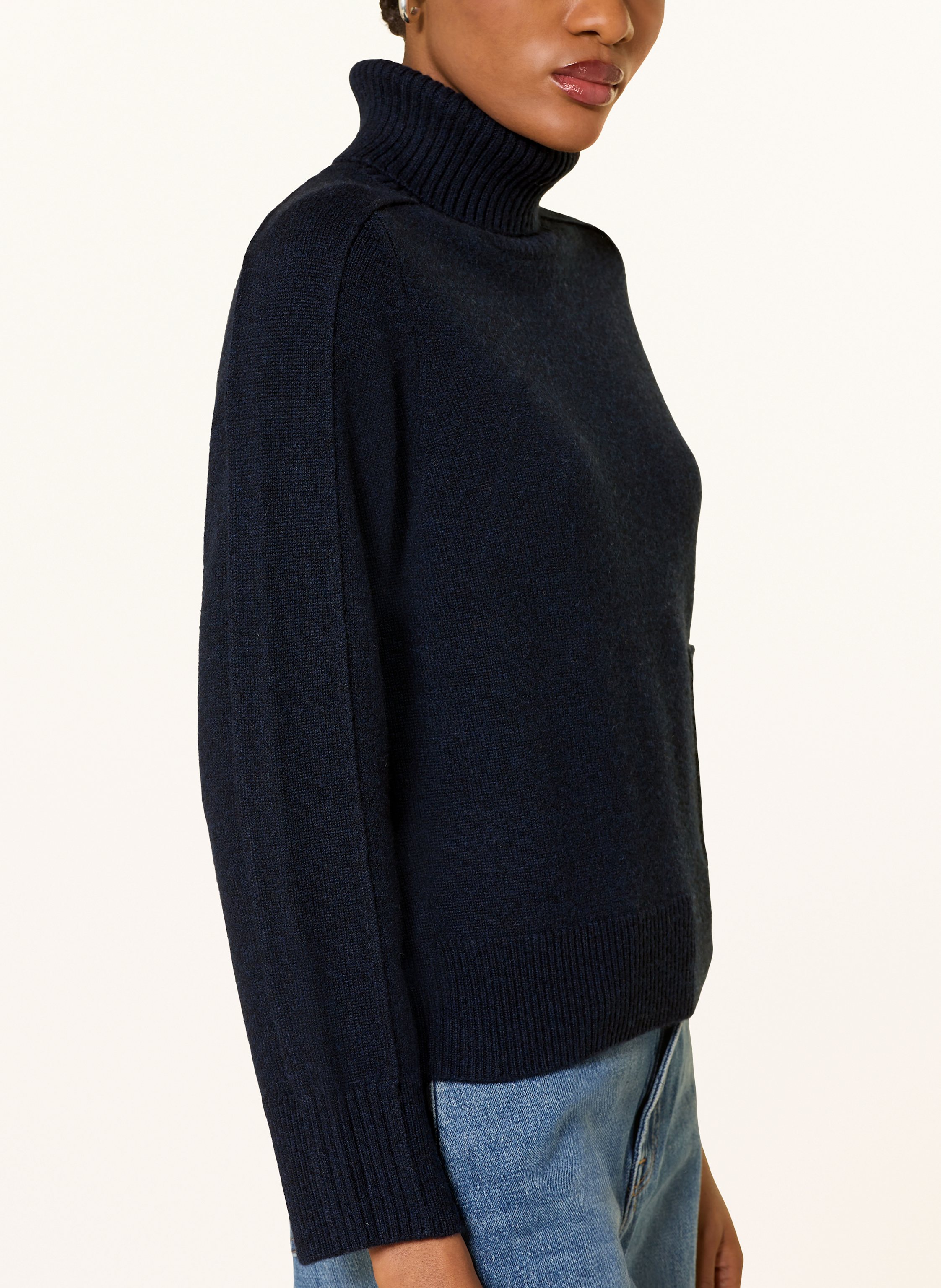 Thumbnail - Ftc Cashmere Rollkragenpullover Mit Cashmere blau