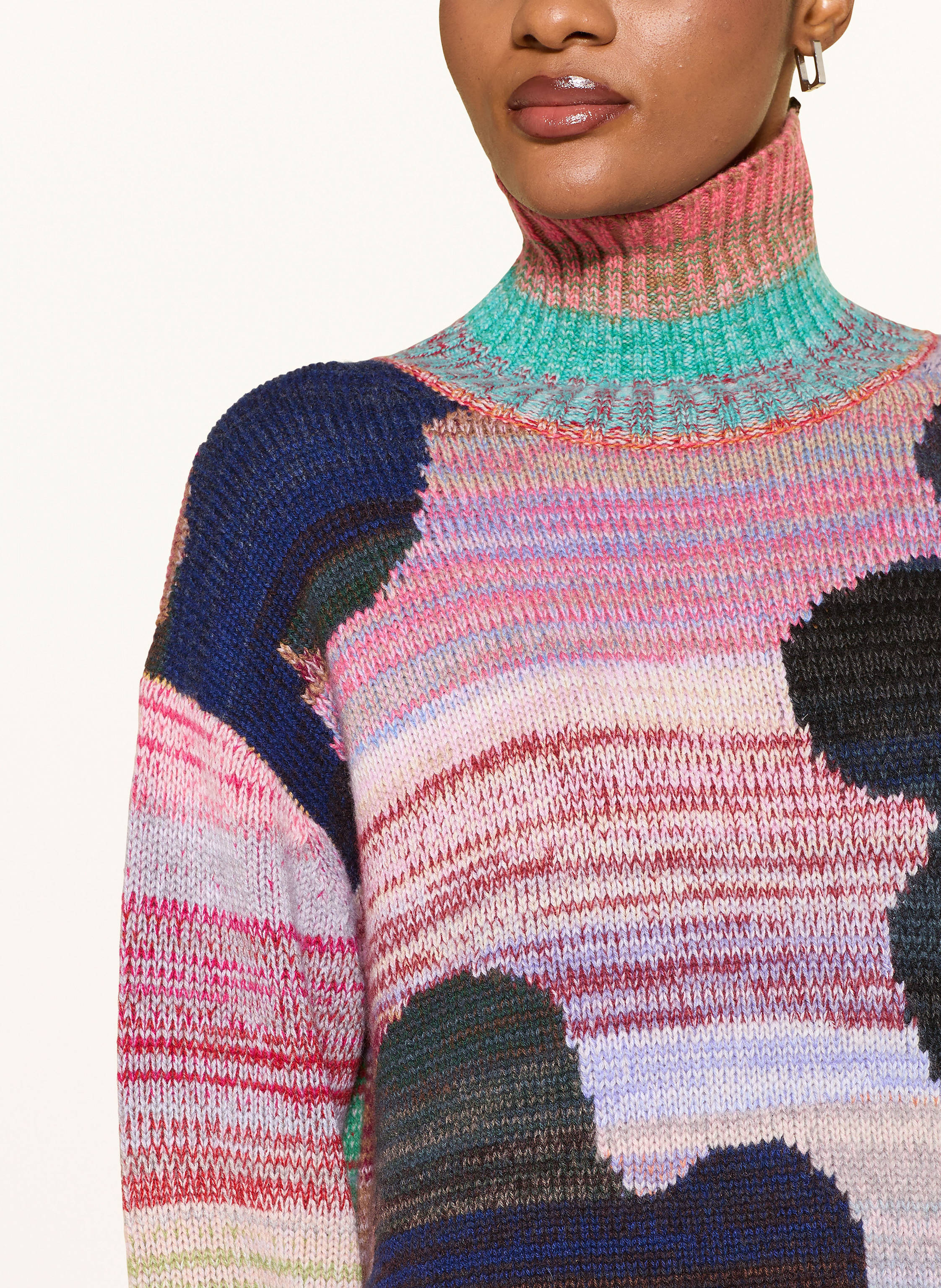 Thumbnail - Ftc Cashmere Rollkragenpullover Aus Cashmere rot