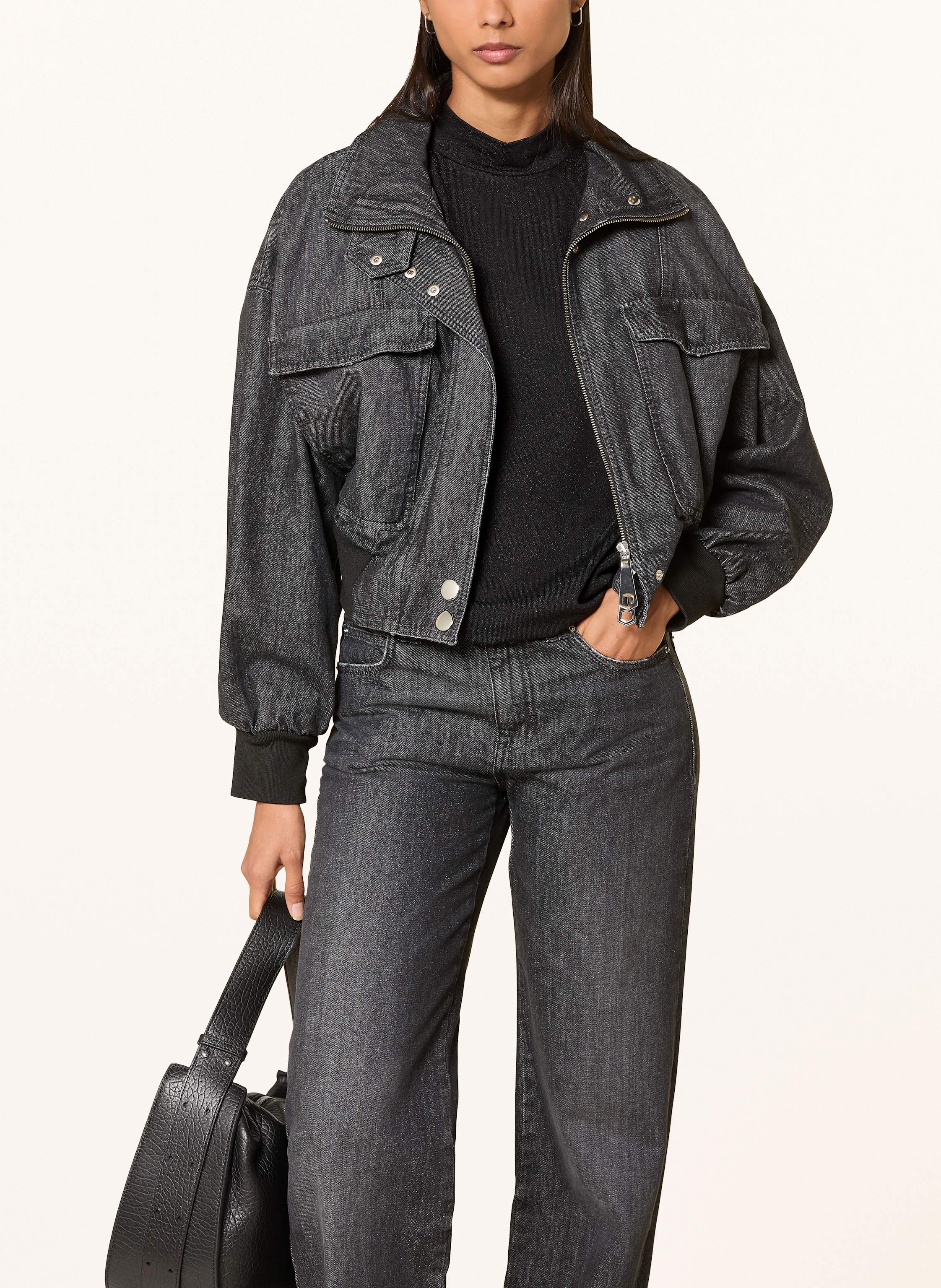 Thumbnail - Smith & Soul T-Shirt Mit Glitzergarn schwarz