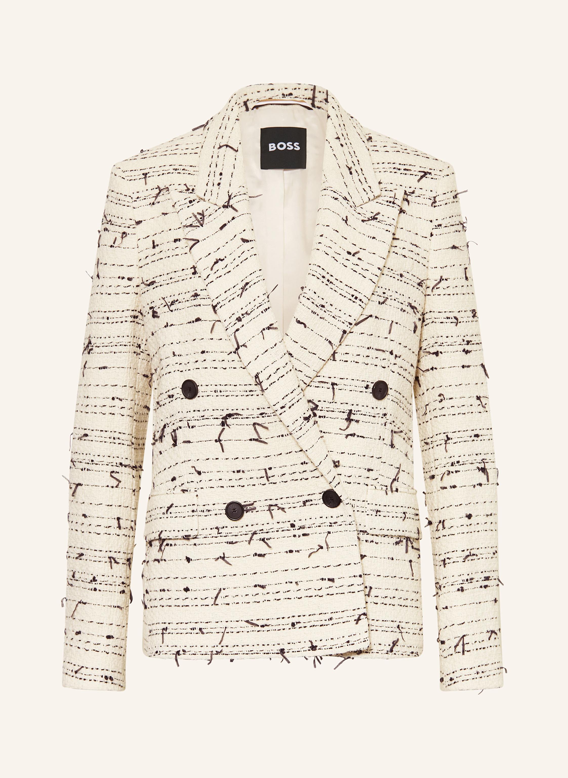 Boss Tweed-Blazer Jaleto weiss