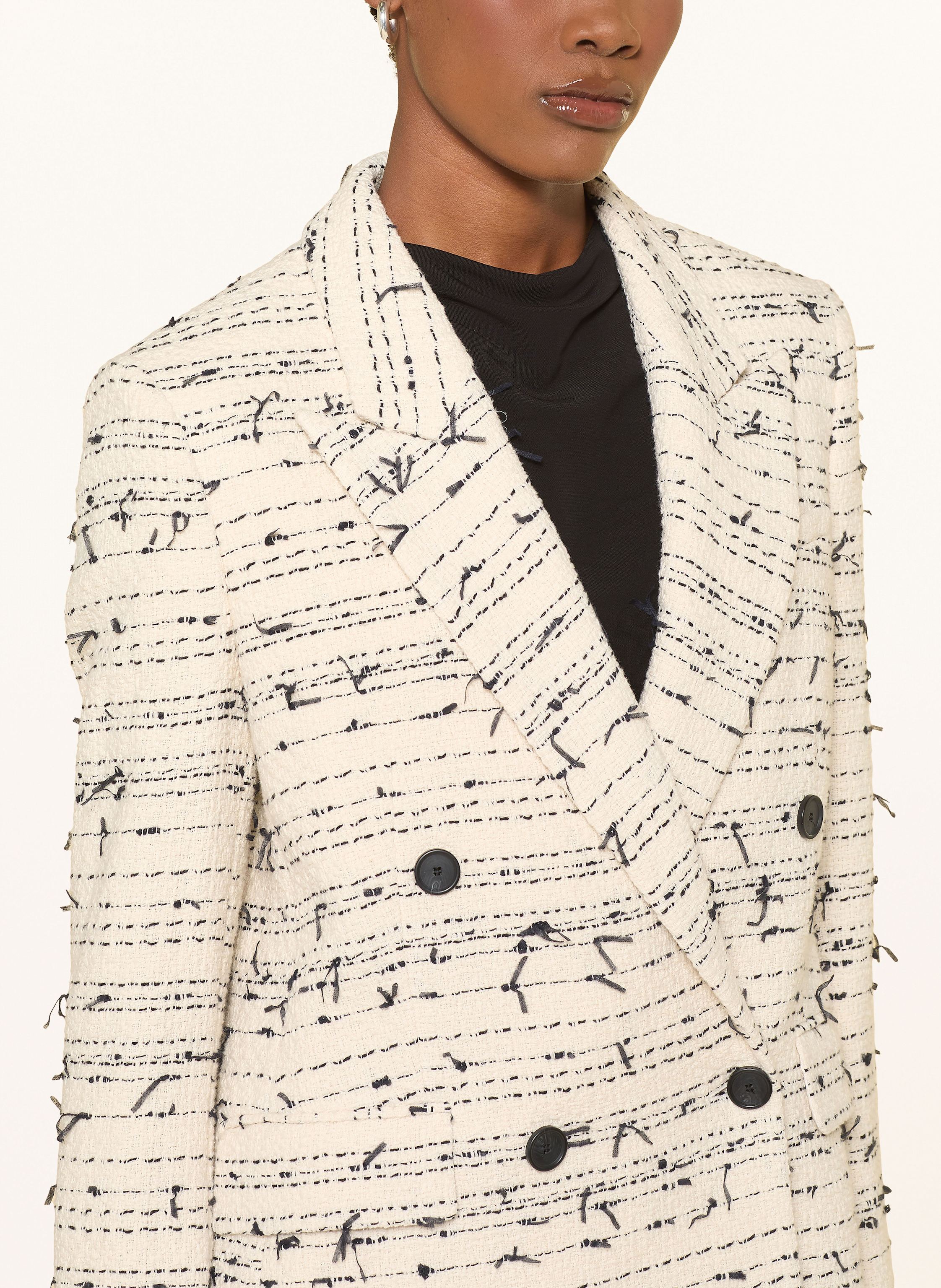 Thumbnail - Boss Tweed-Blazer Jaleto weiss