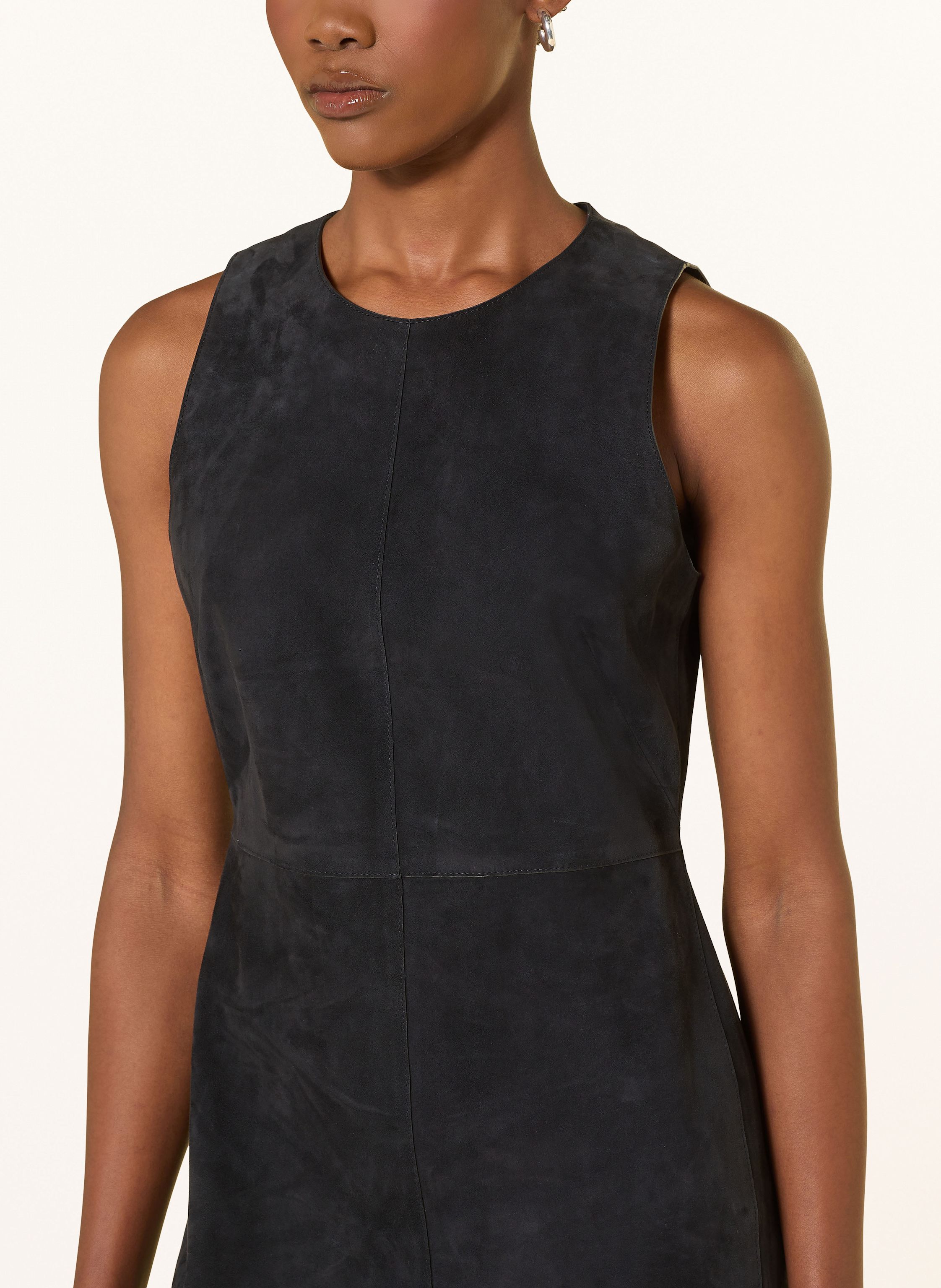 Thumbnail - Boss Lederkleid Sycara blau