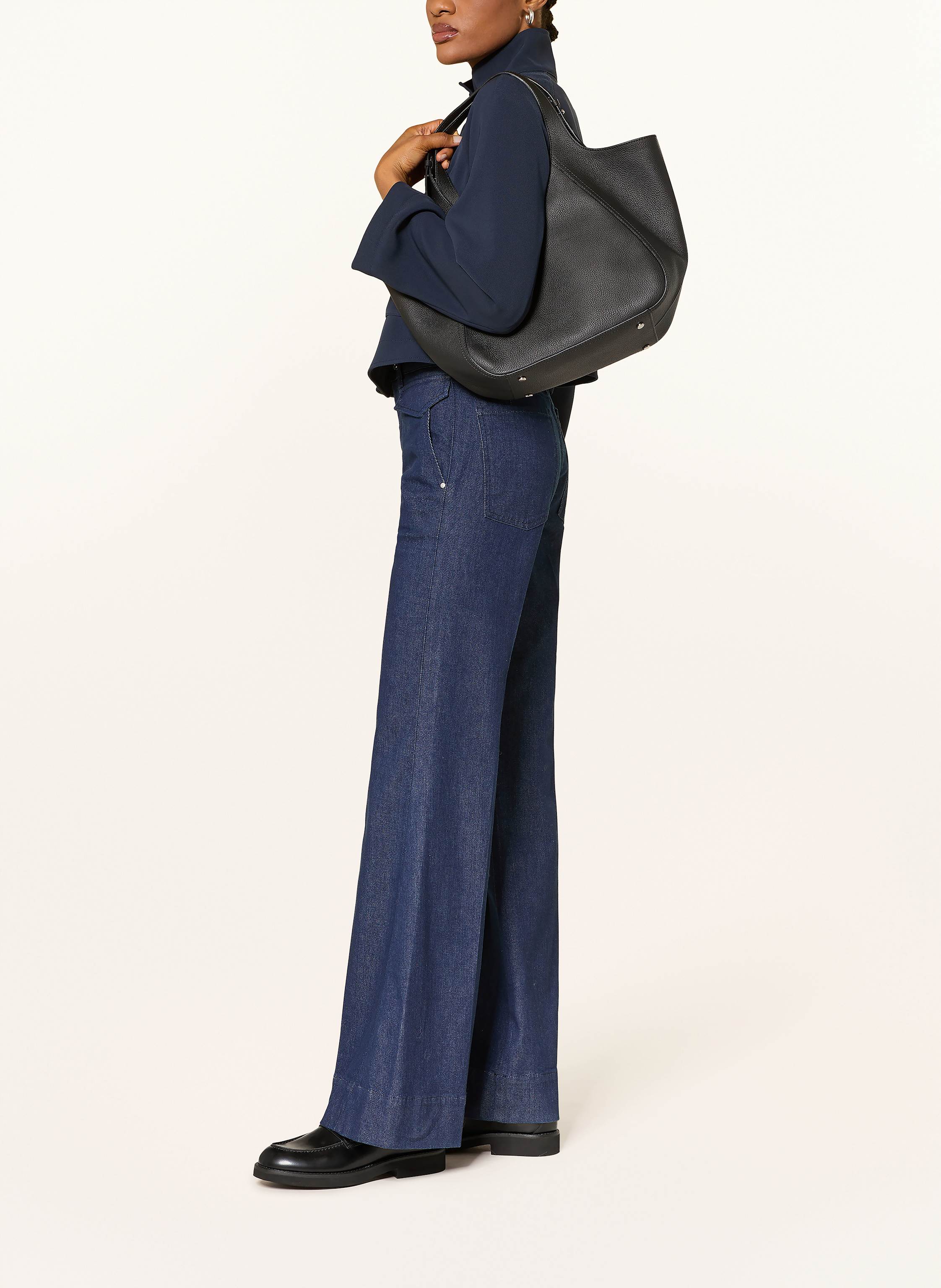 Thumbnail - Boss Wide Leg Jeans Rosalya blau