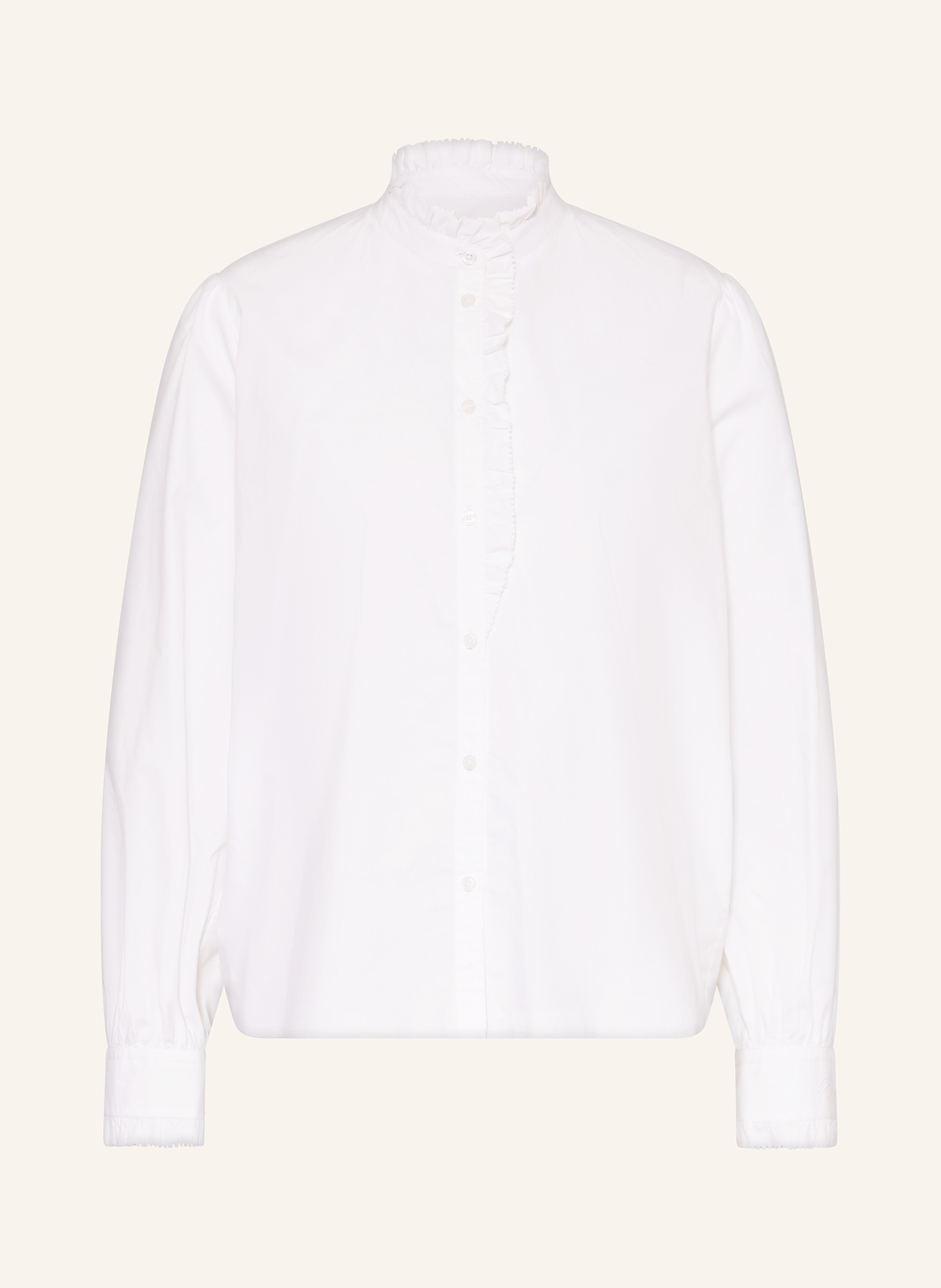 Boss Bluse Banny Mit Rüschen weiss