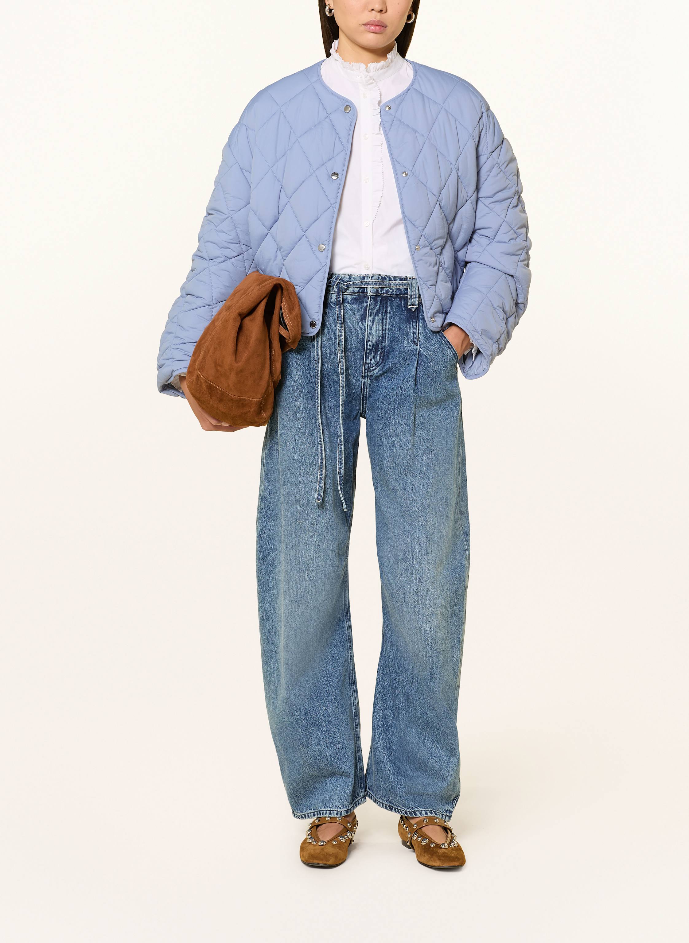 Thumbnail - Boss Bluse Banny Mit Rüschen weiss