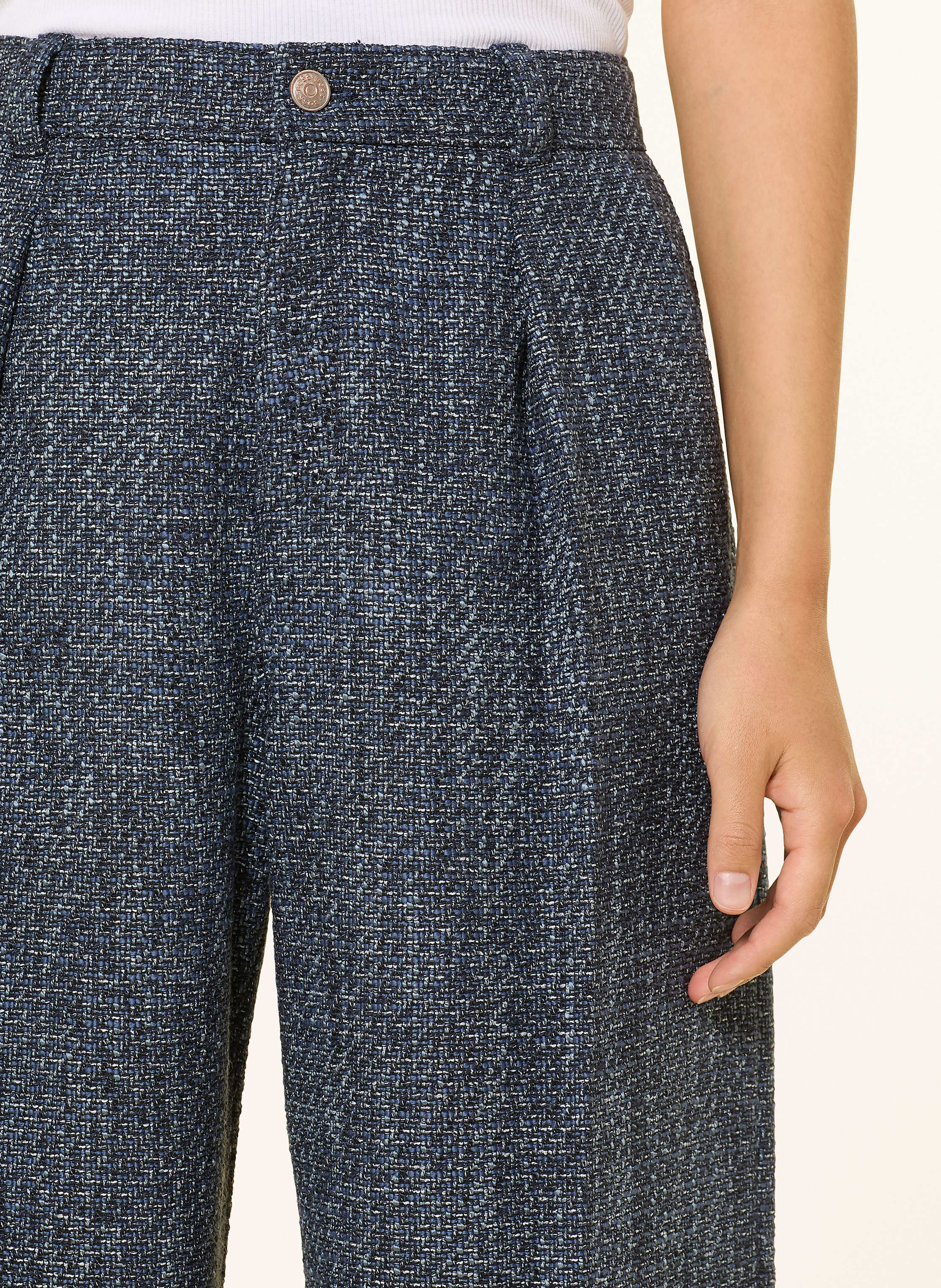 Thumbnail - Boss Bouclé-Hose Tanjura blau