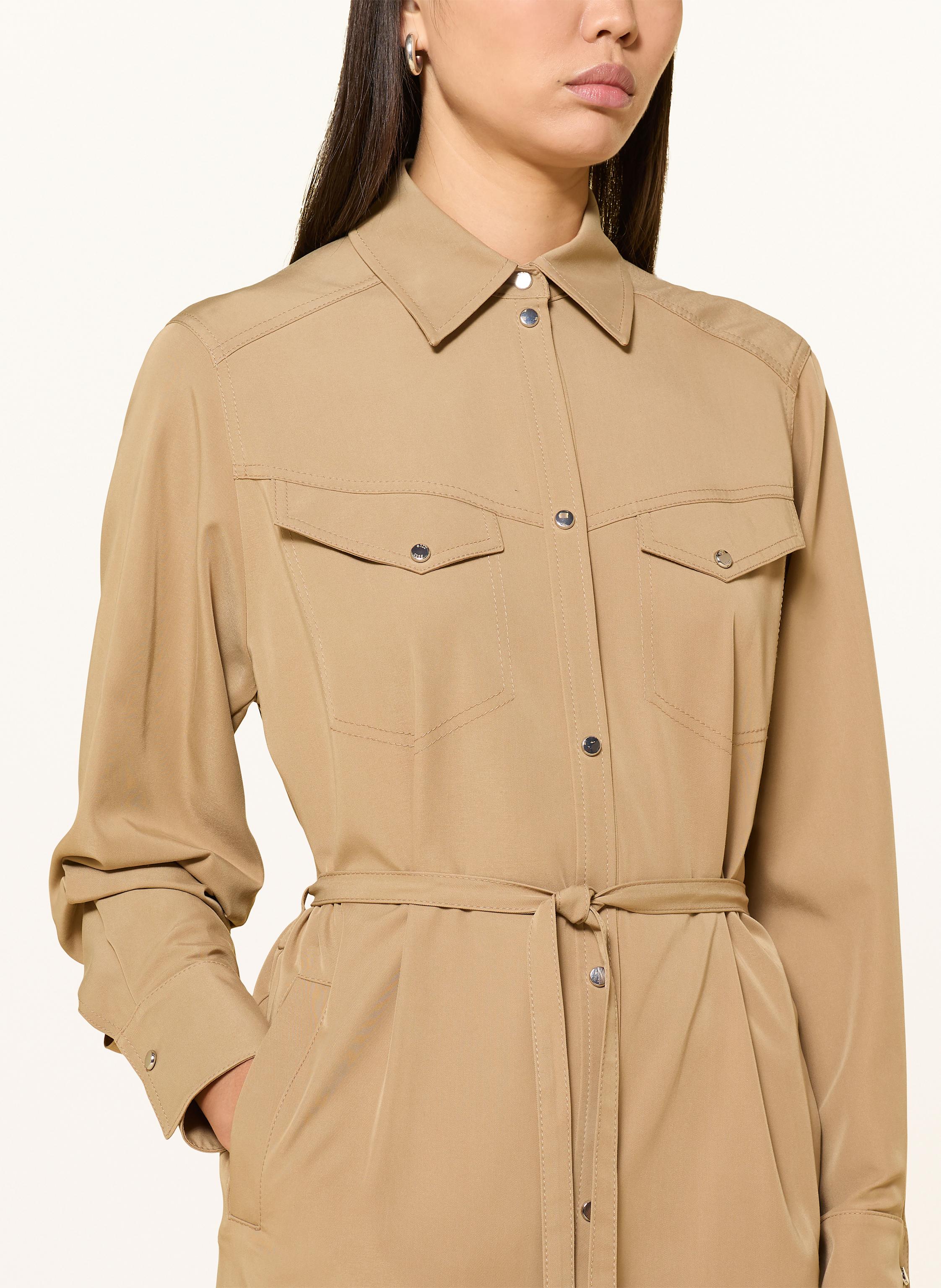 Thumbnail - Boss Hemdblusenkleid Darimita braun