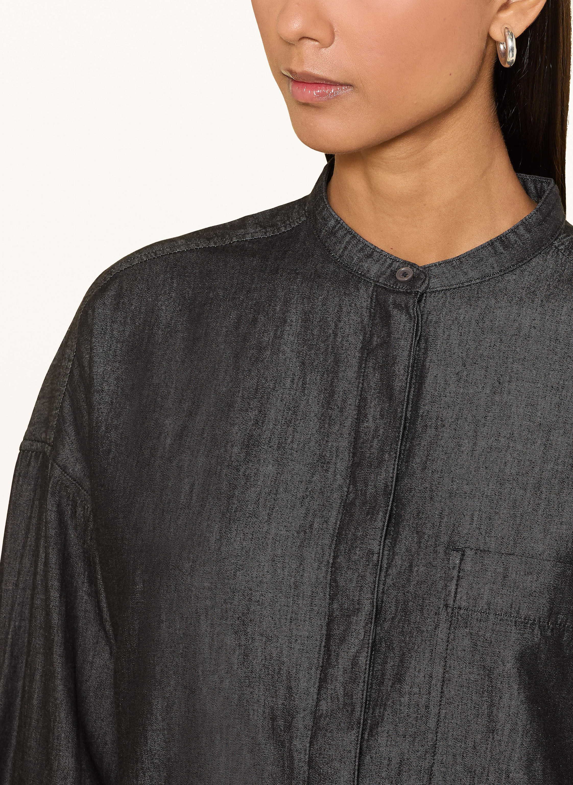 Thumbnail - Marc O'polo Bluse In Jeansoptik blau