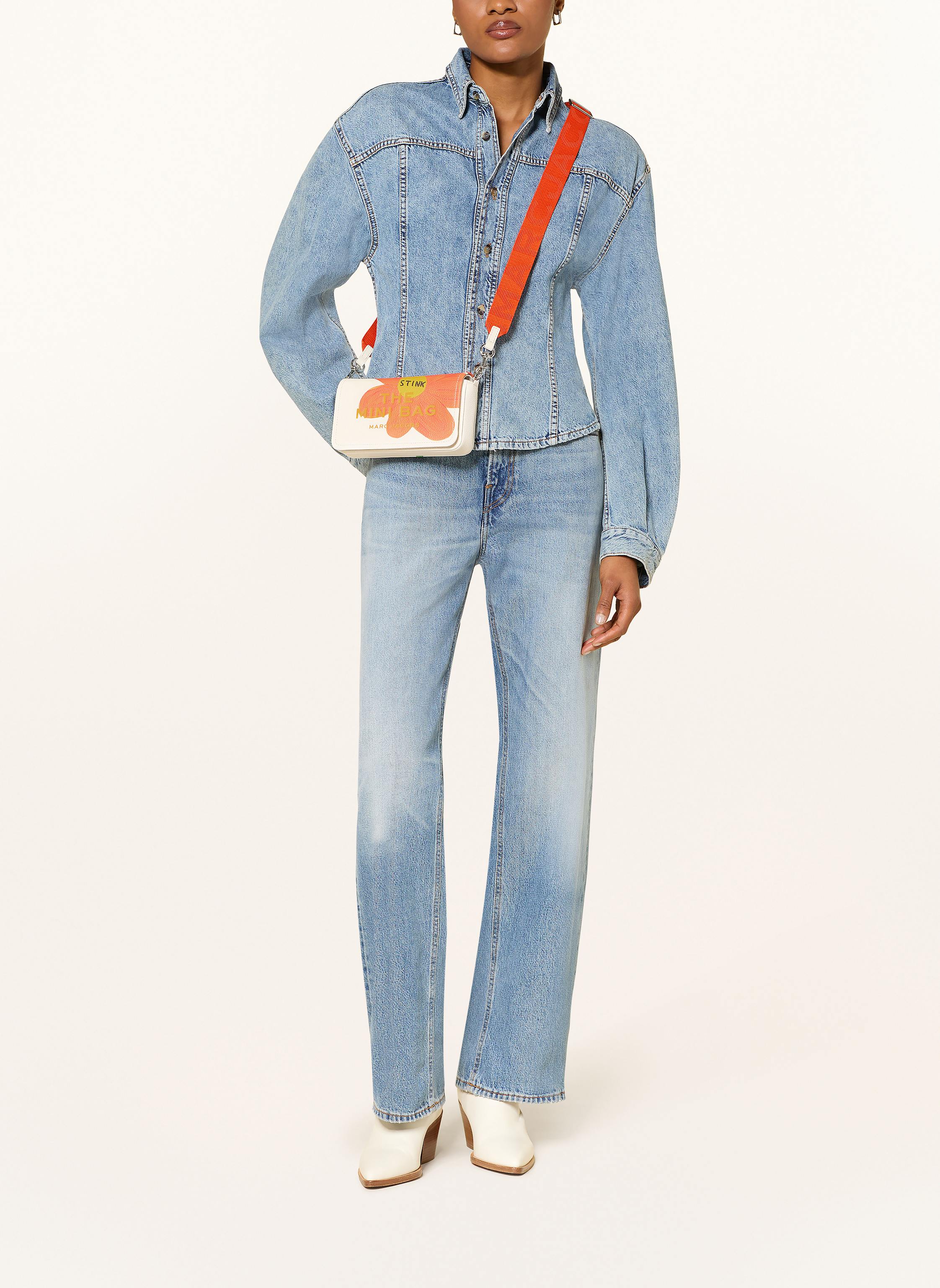 Thumbnail - Marc Jacobs Umhängetasche The Mini Bag Flower weiss