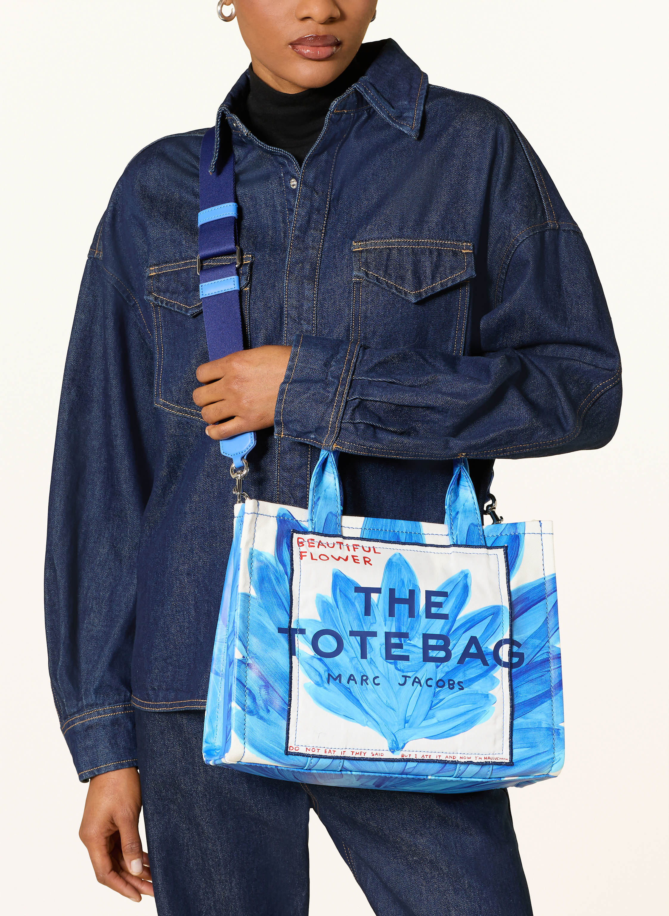 Thumbnail - Marc Jacobs Shopper The Medium Tote blau