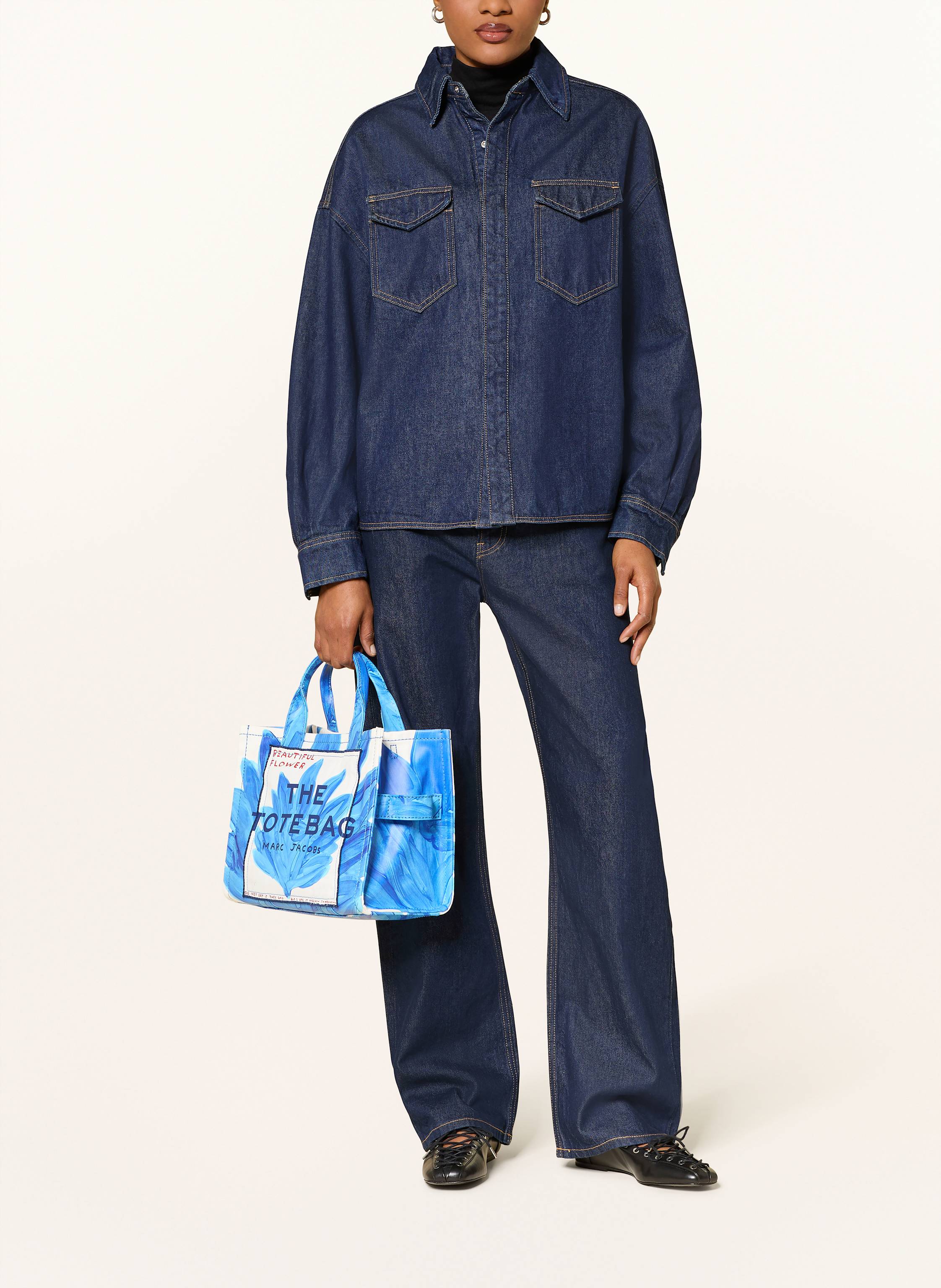 Thumbnail - Marc Jacobs Shopper The Medium Tote blau