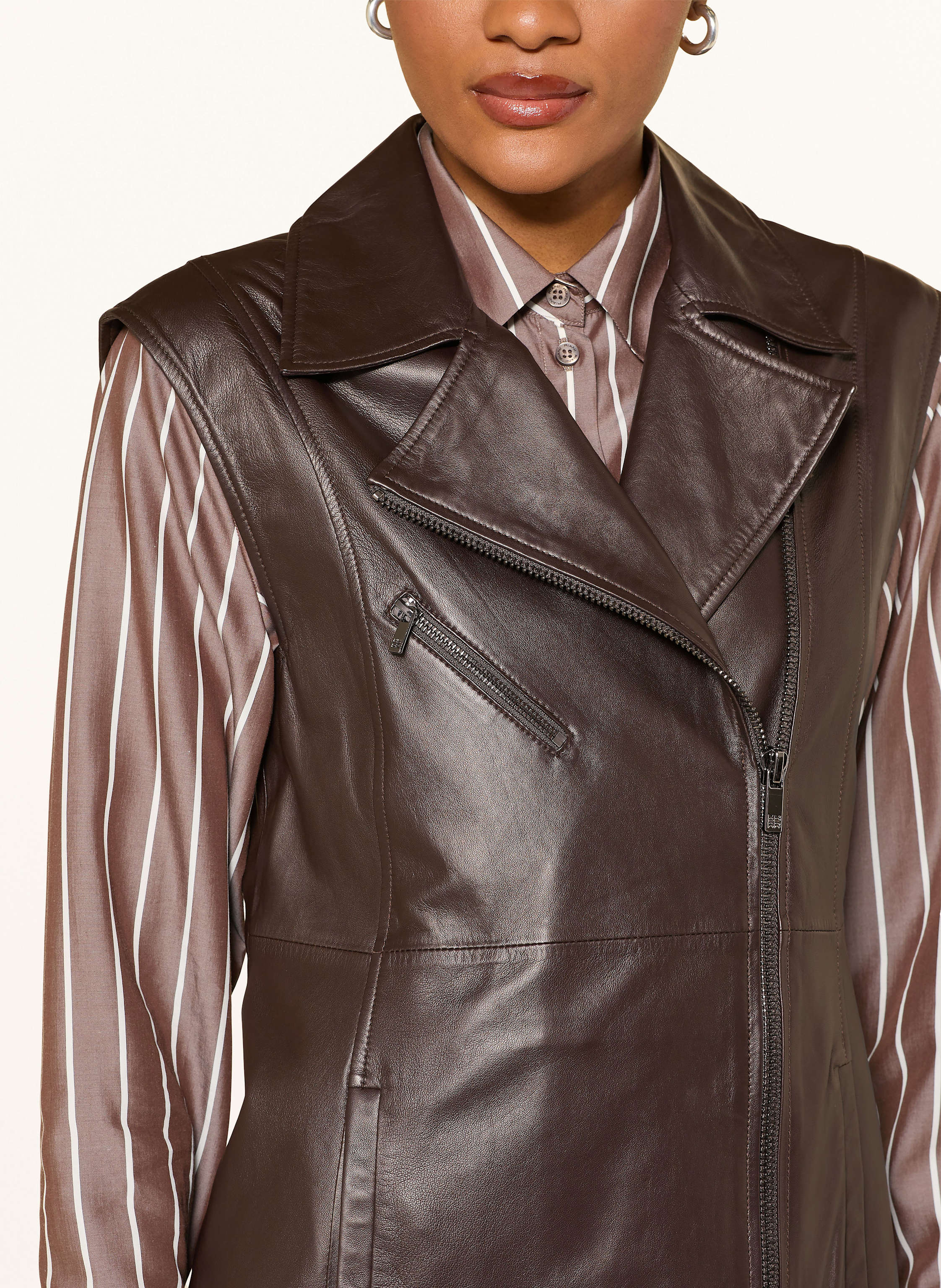 Thumbnail - Riani Lederkleid rot