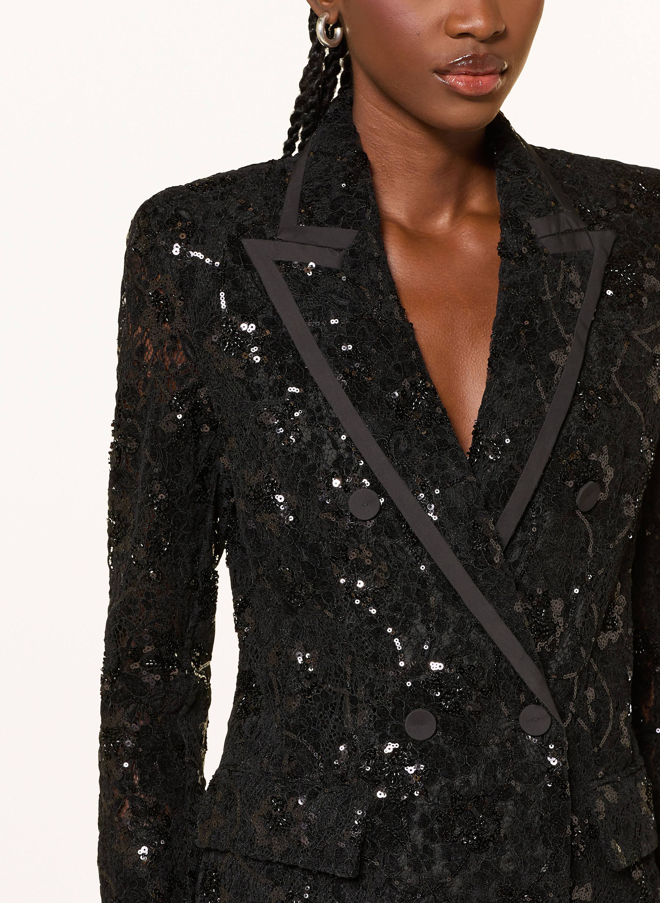 Thumbnail - Riani Spitzenblazer Mit Pailletten schwarz