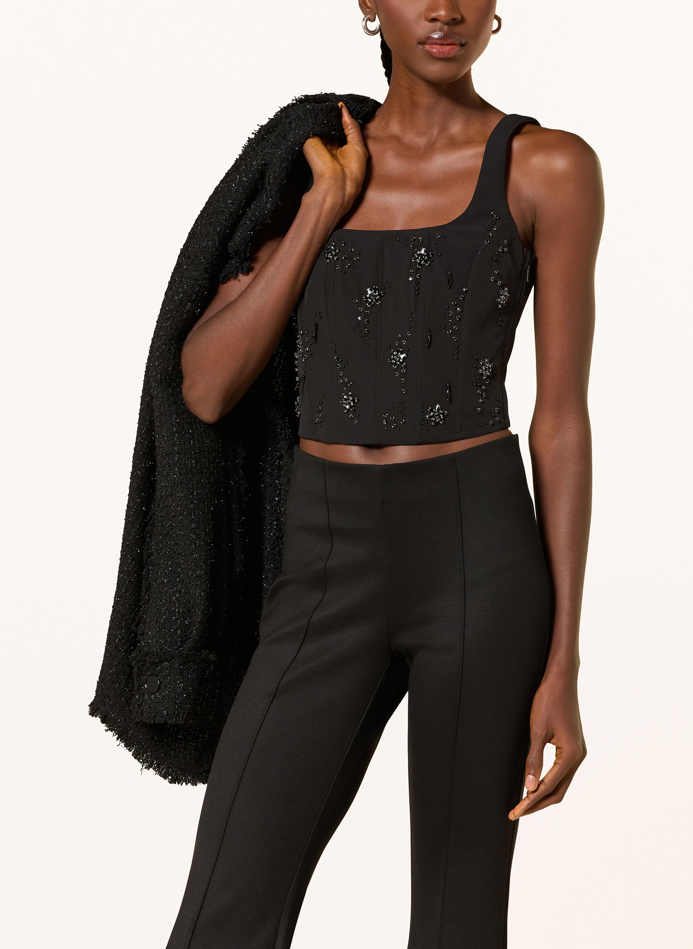 Thumbnail - Riani Top Mit Schmucksteinen schwarz