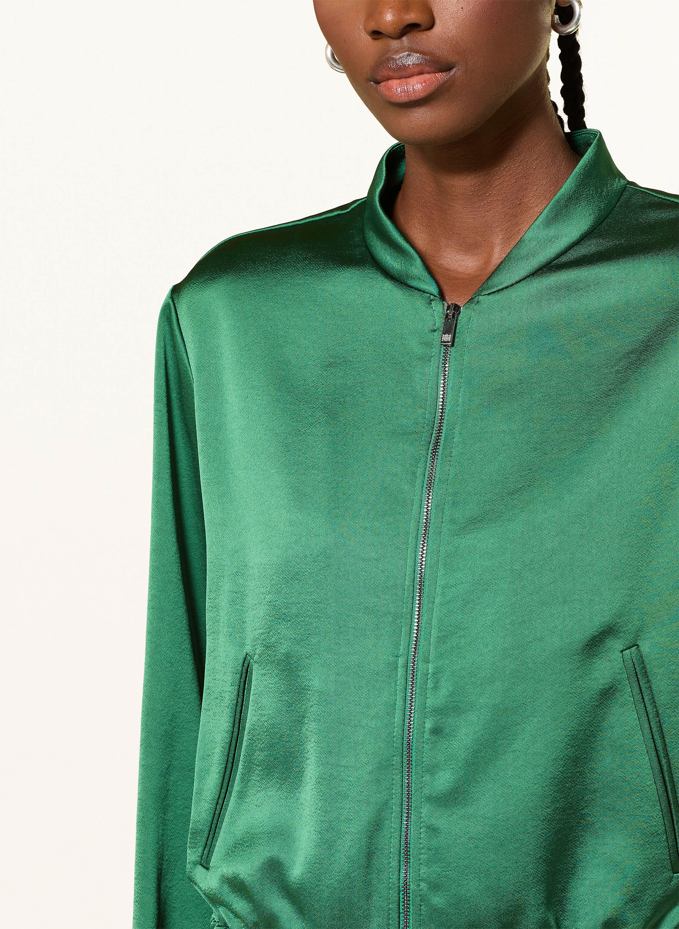 Thumbnail - Riani Blouson Aus Satin gruen