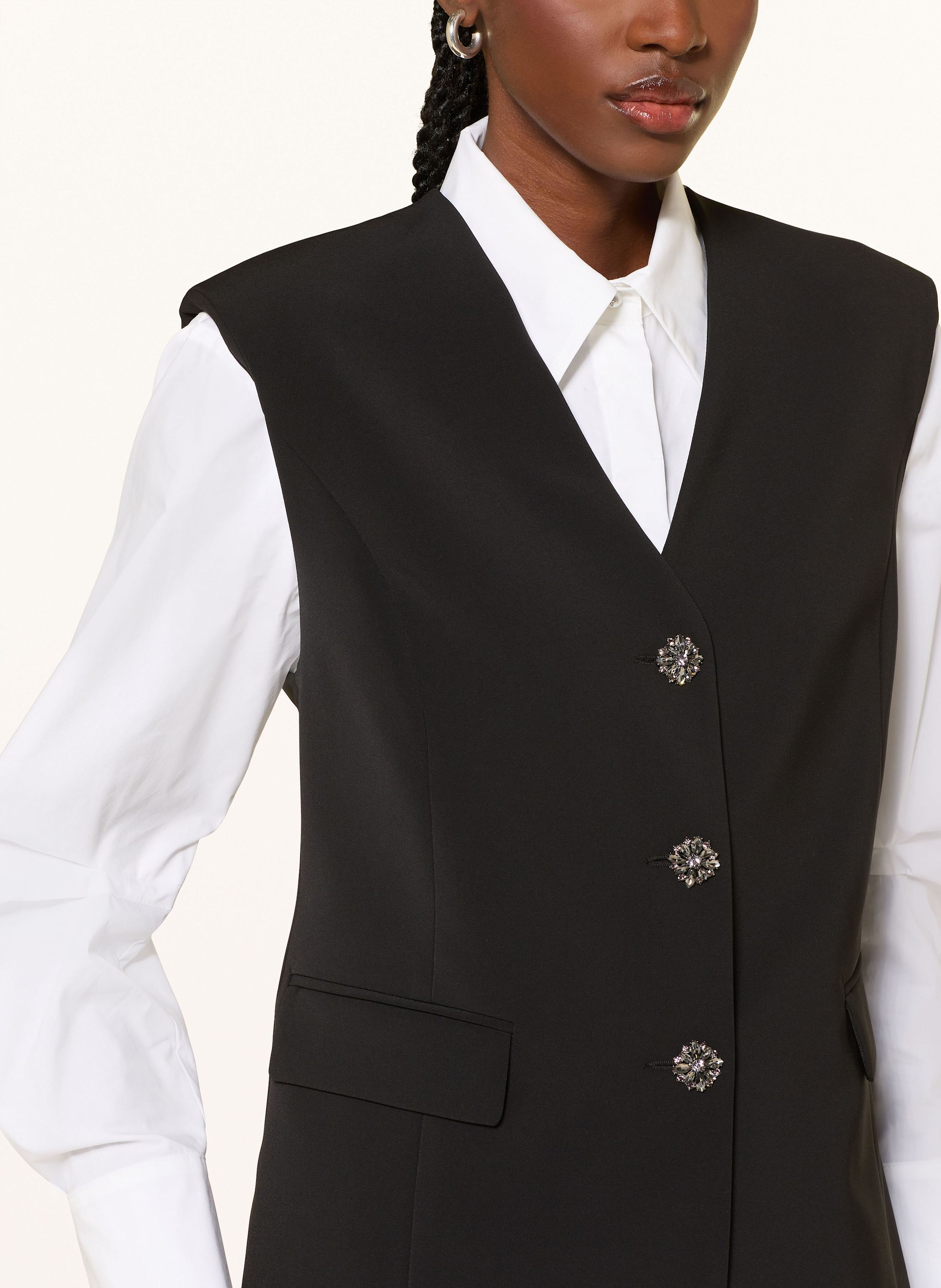 Thumbnail - Riani Blazerweste Mit Schmucksteinen schwarz
