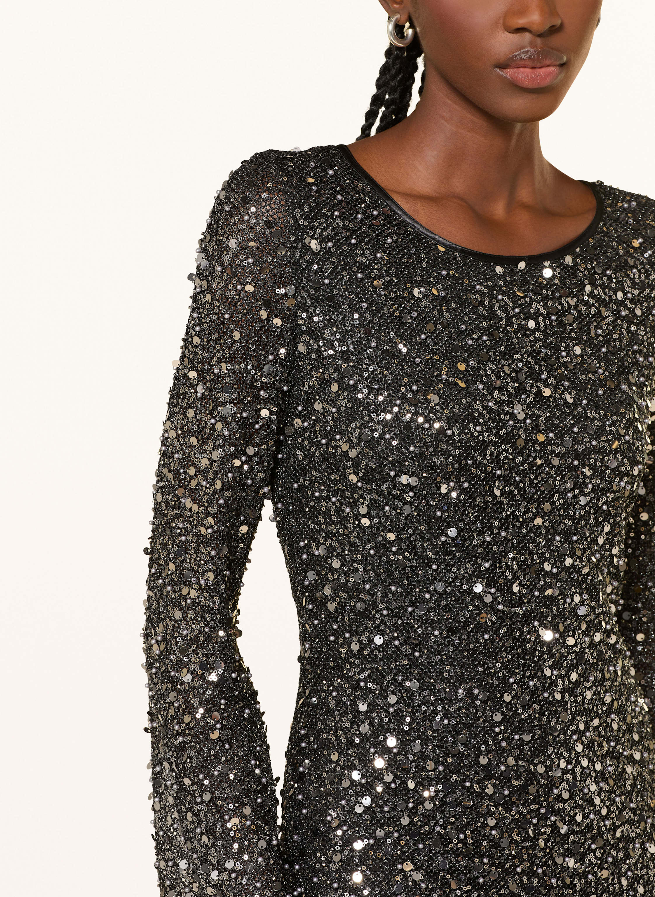 Thumbnail - Riani Meshkleid Mit Pailletten schwarz