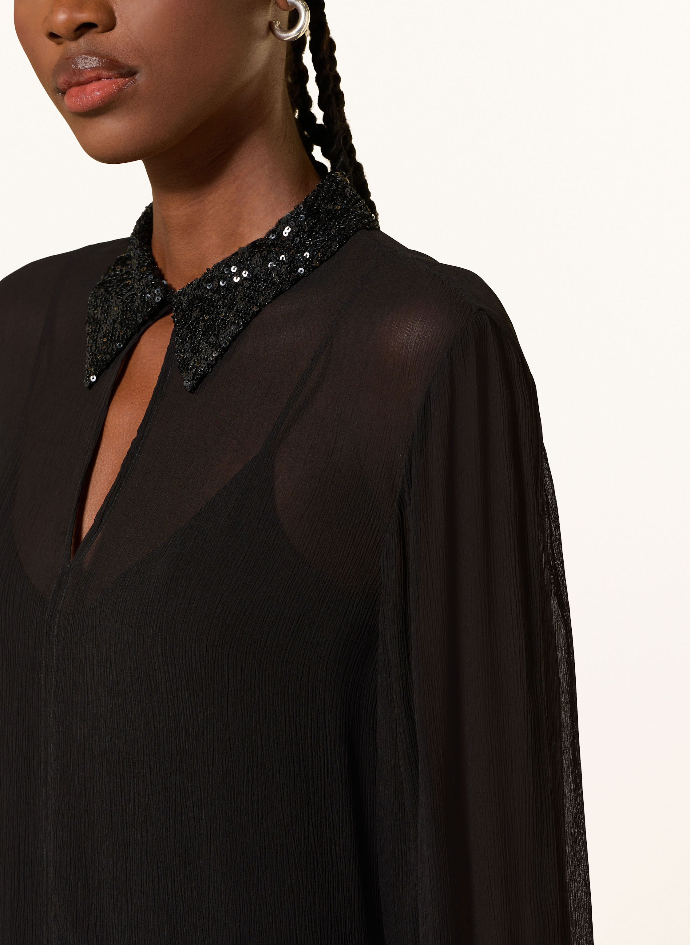 Thumbnail - Riani Blusenshirt Mit Pailletten schwarz