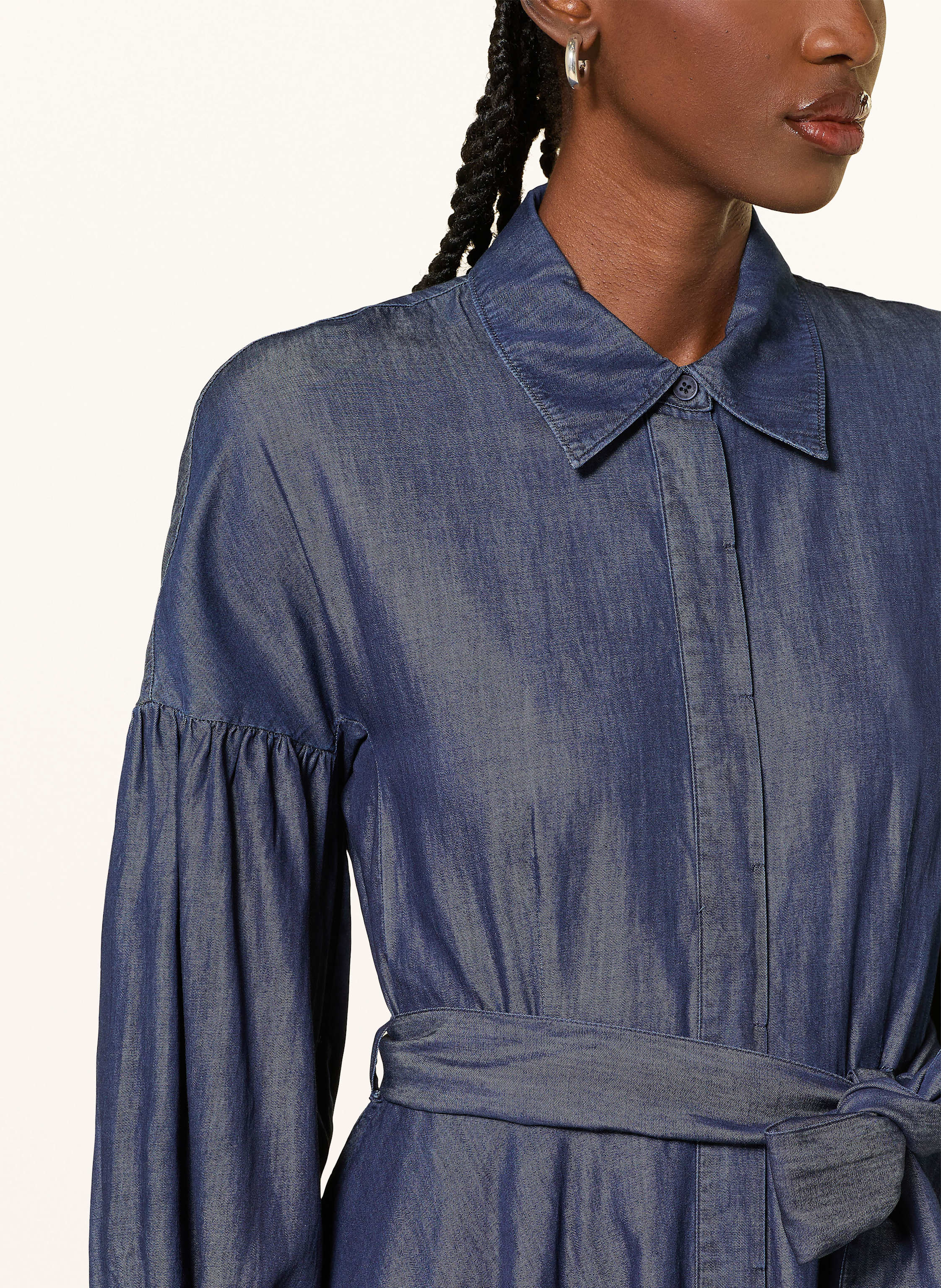 Thumbnail - Riani Jeans-Hemdblusenkleid blau