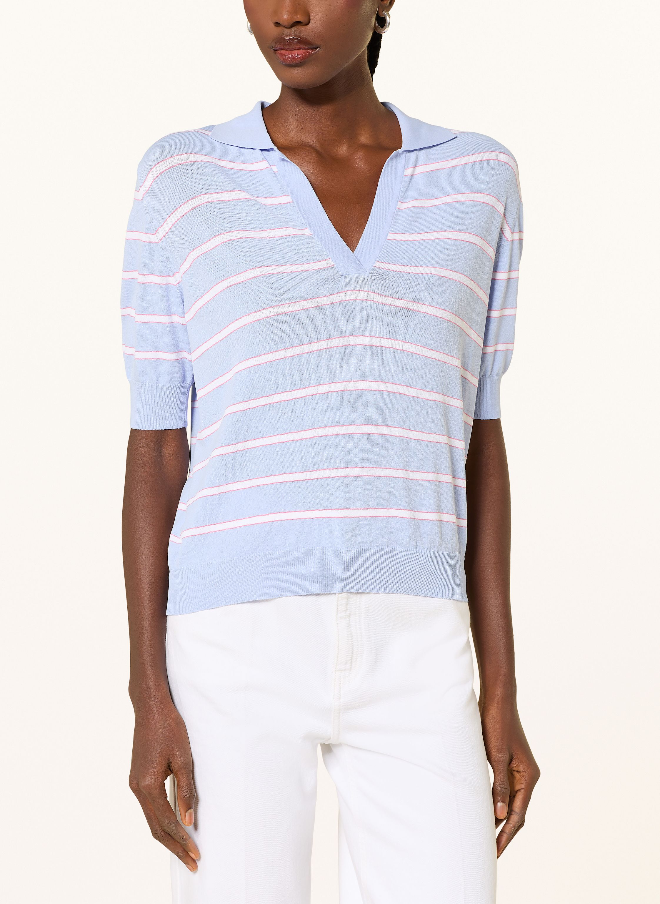 Thumbnail - Riani Strick-Poloshirt blau