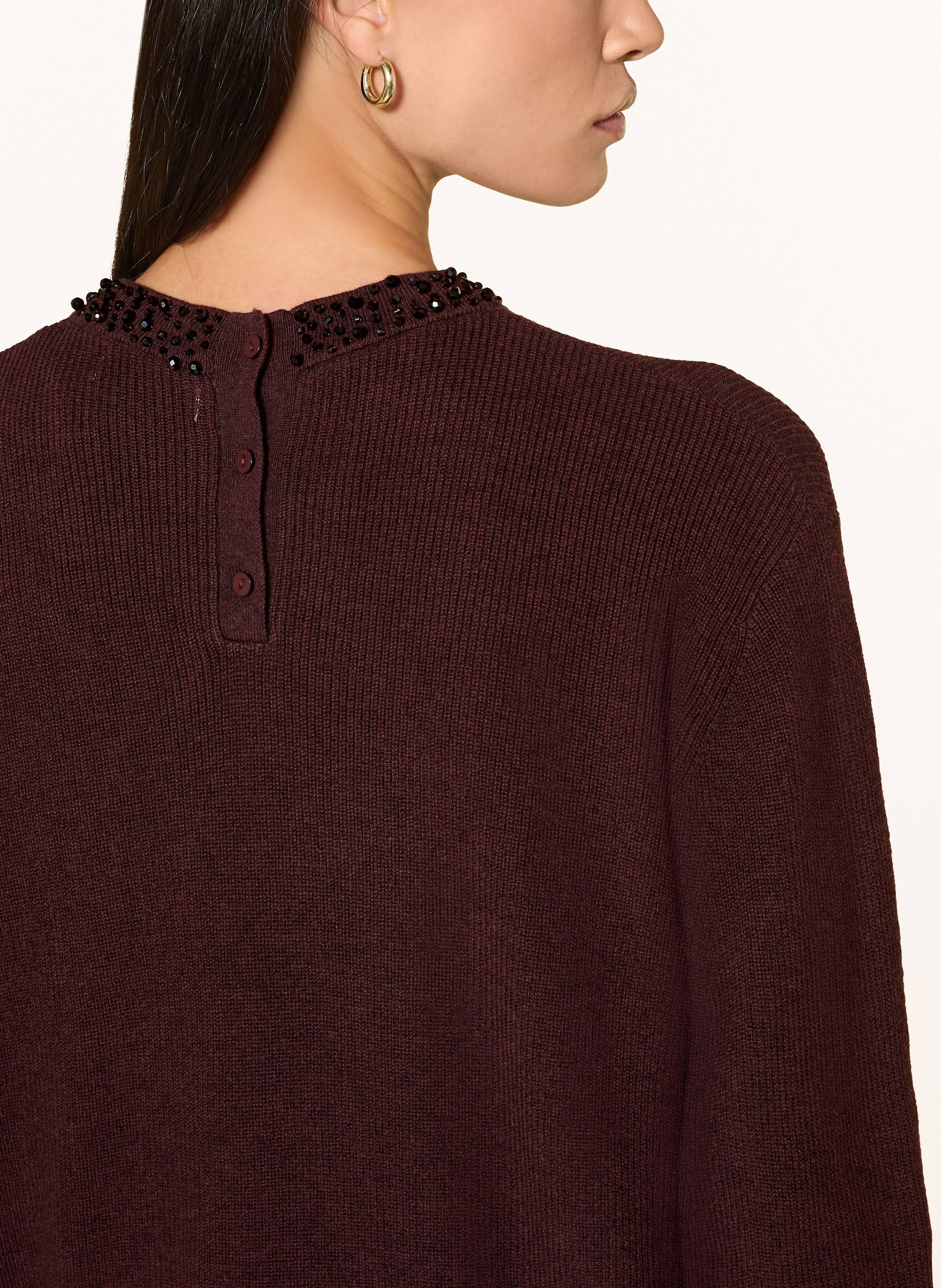 Thumbnail - Yerse Pullover Bella Mit Schmucksteinen rot