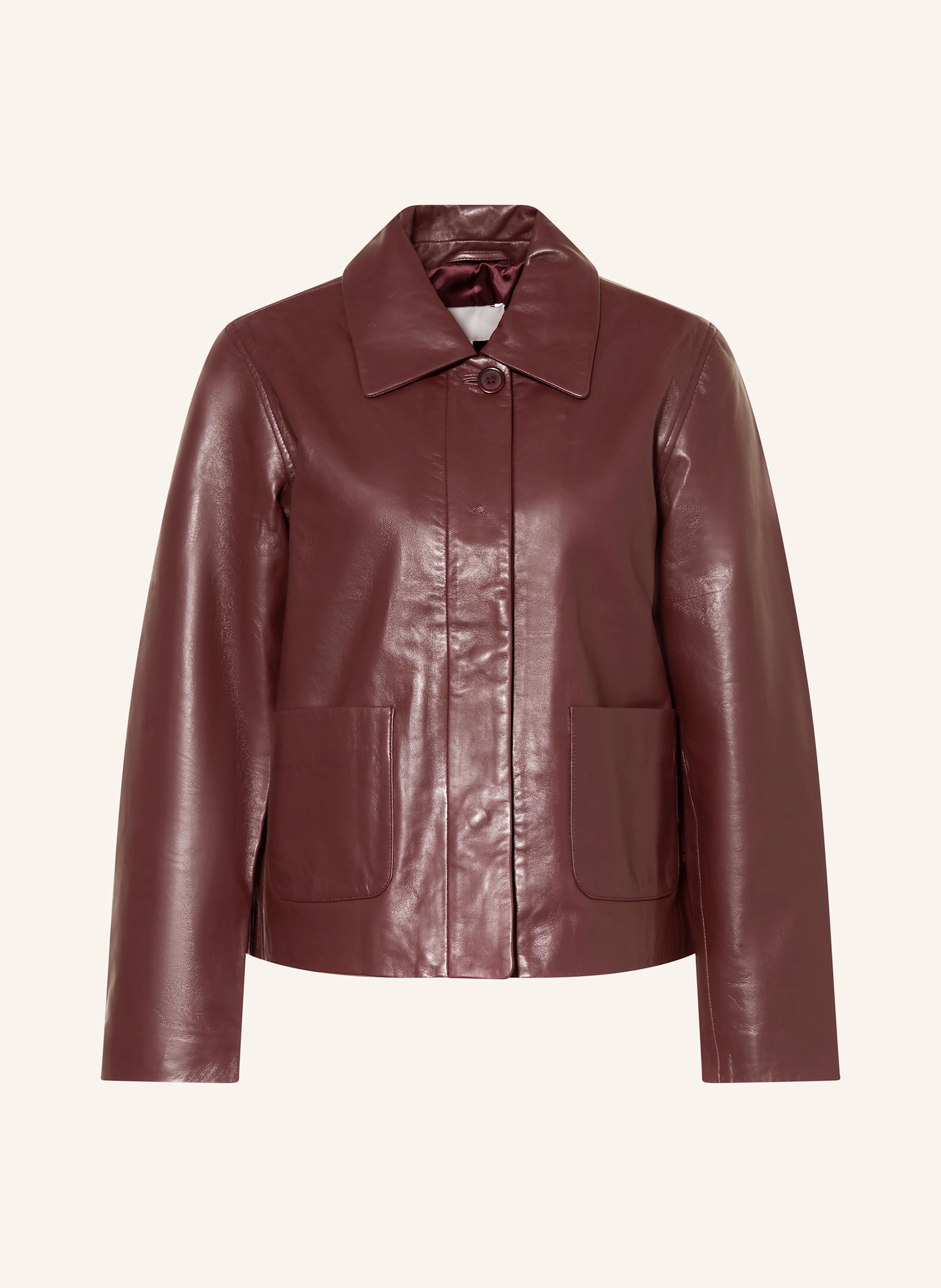 Yerse Lederjacke Rose rot