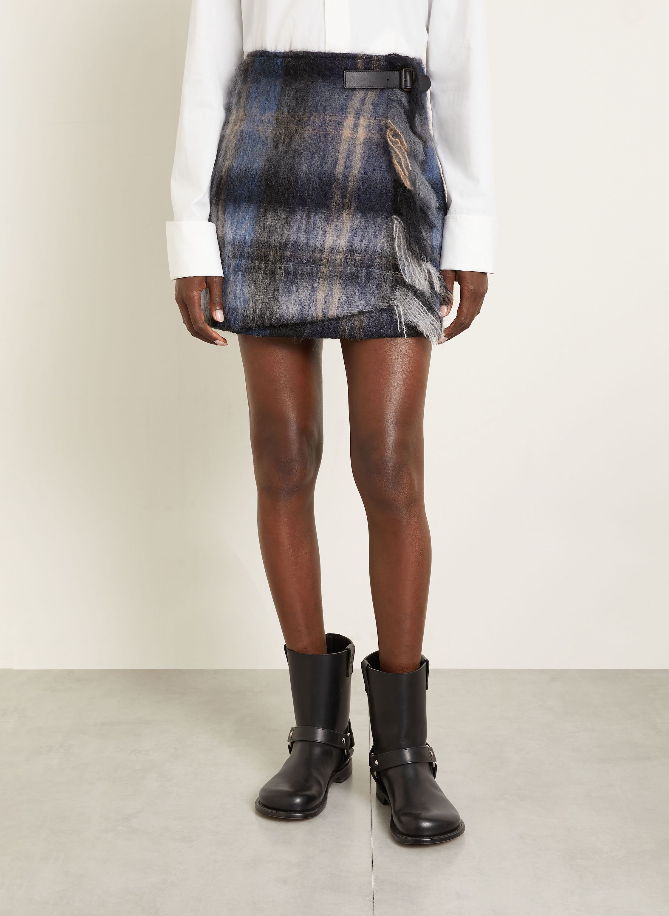 Thumbnail - Loewe Wickelrock Mit Mohair blau